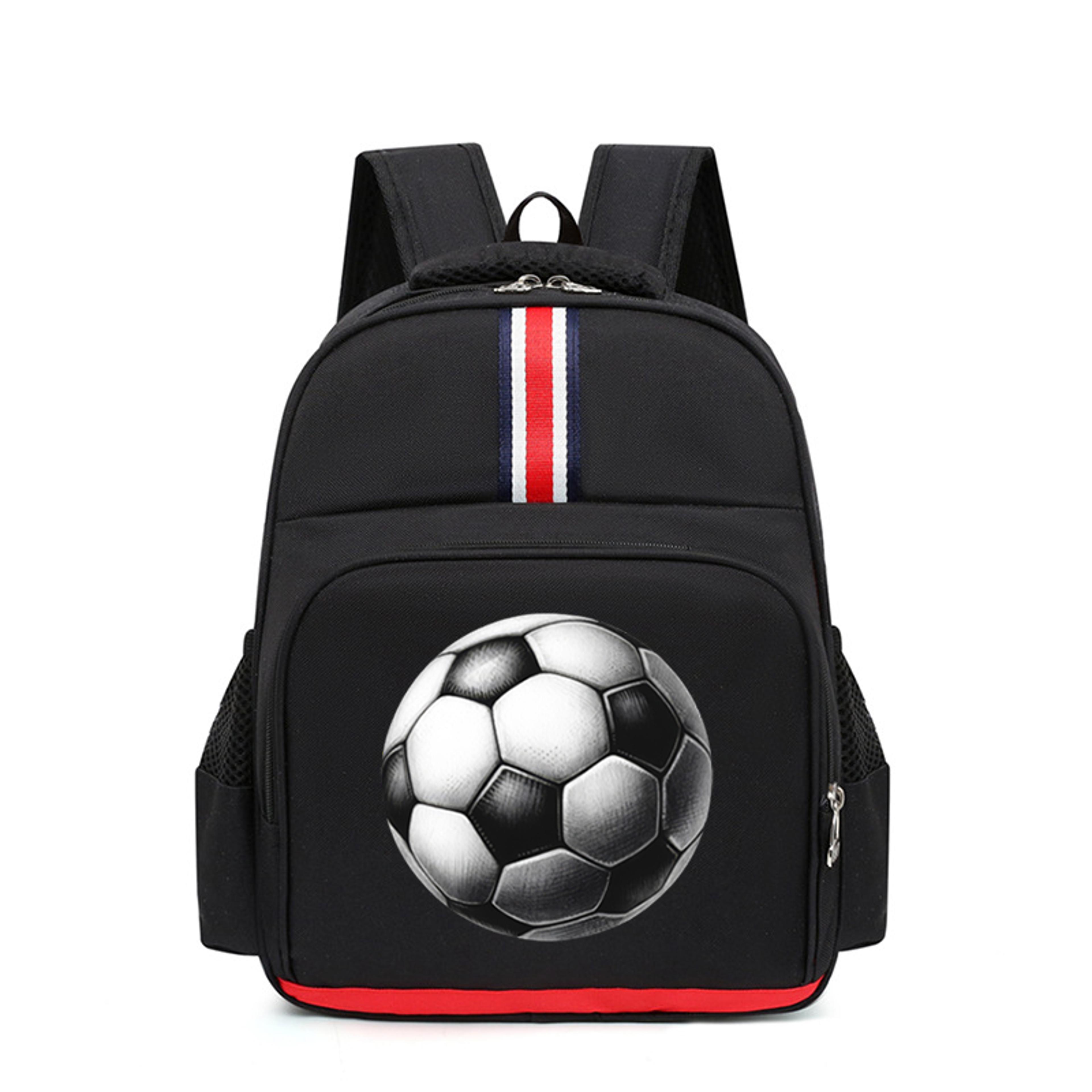 Football Print Kids Soccer Backpack For Boys  Girls Lightweight Kindergarten Backpack For Preschool 2