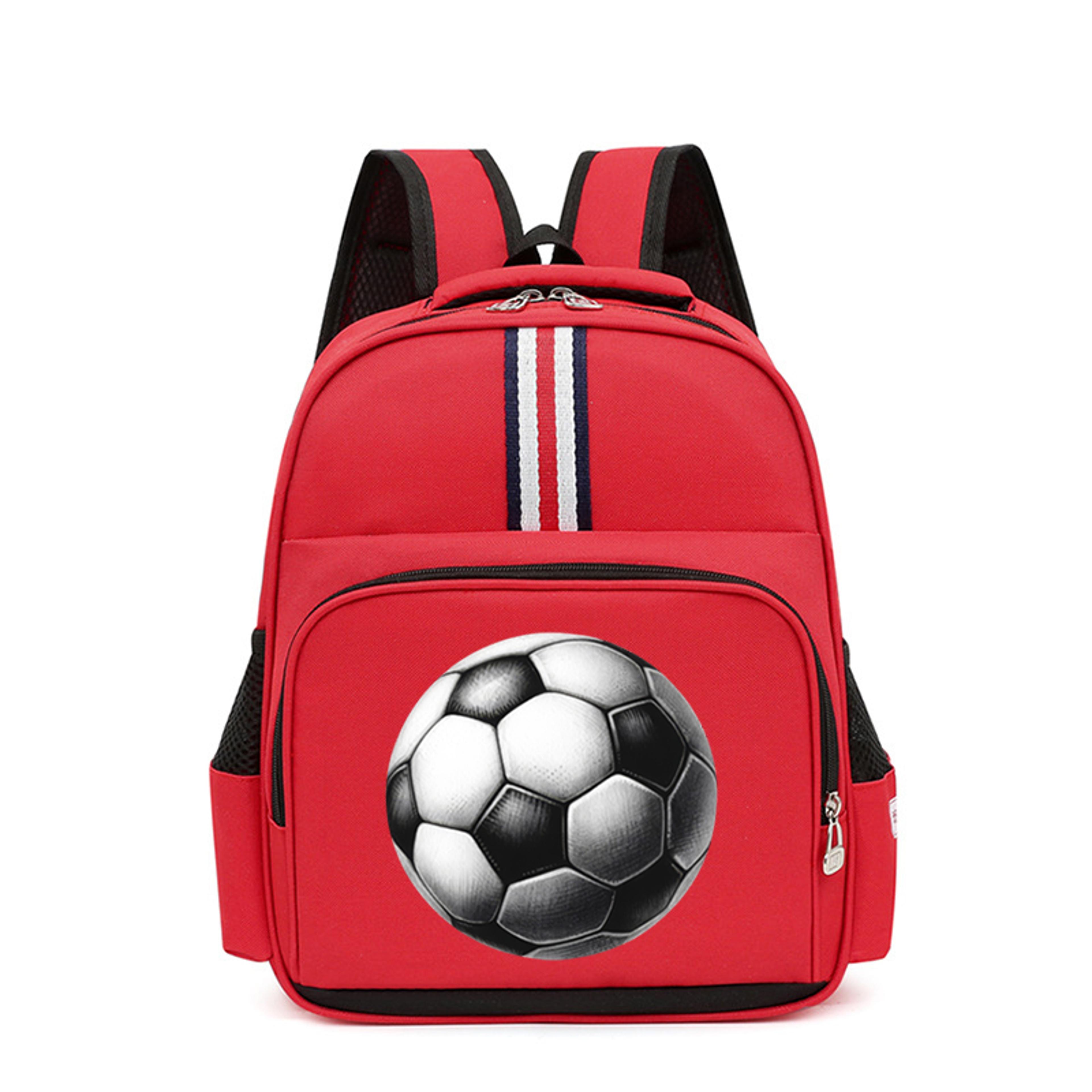 Football Print Kids Soccer Backpack For Boys  Girls Lightweight Kindergarten Backpack For Preschool 4