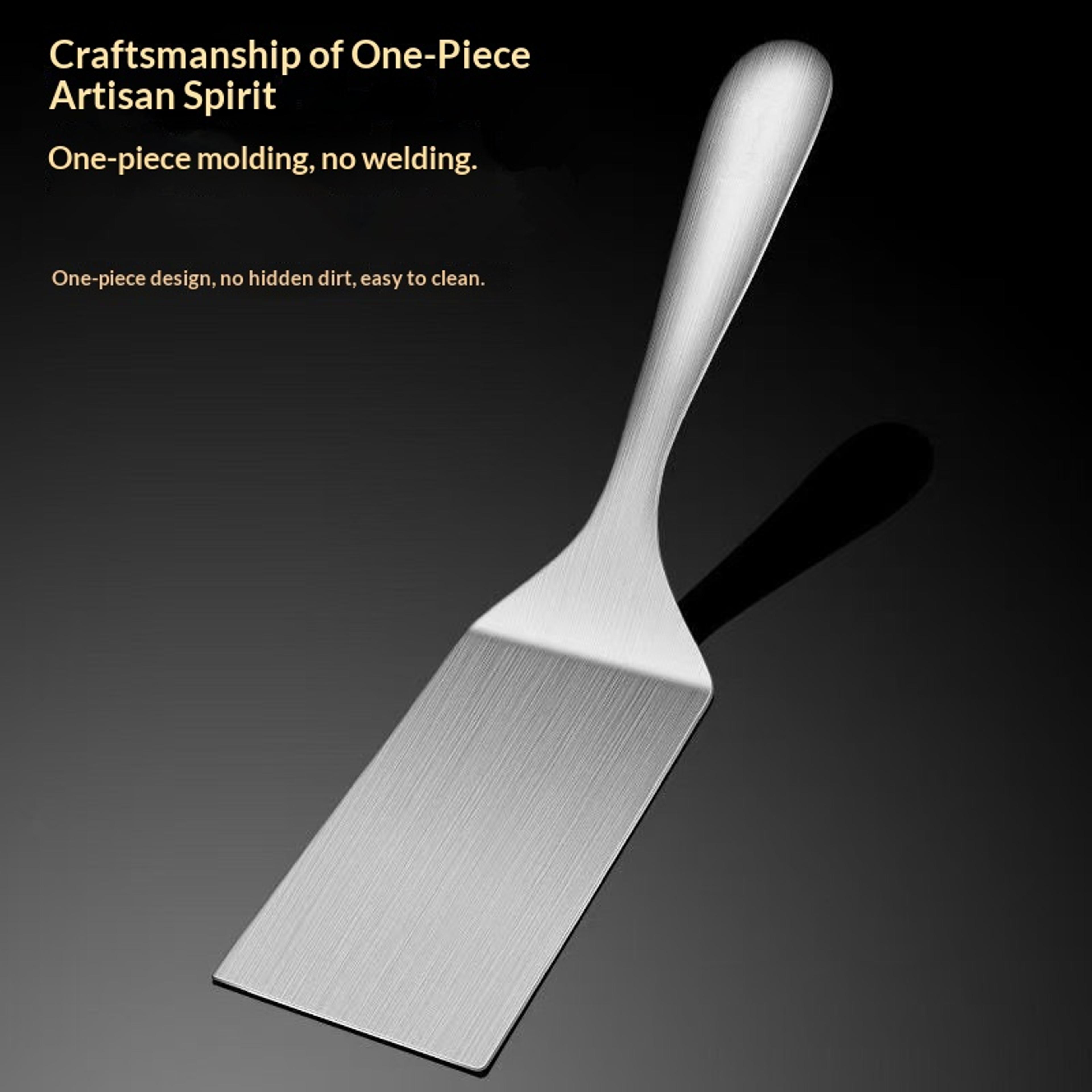 Professional Stainless Steel Spatula For Teppanyaki Steak Pancakes  Griddle Cooking 1