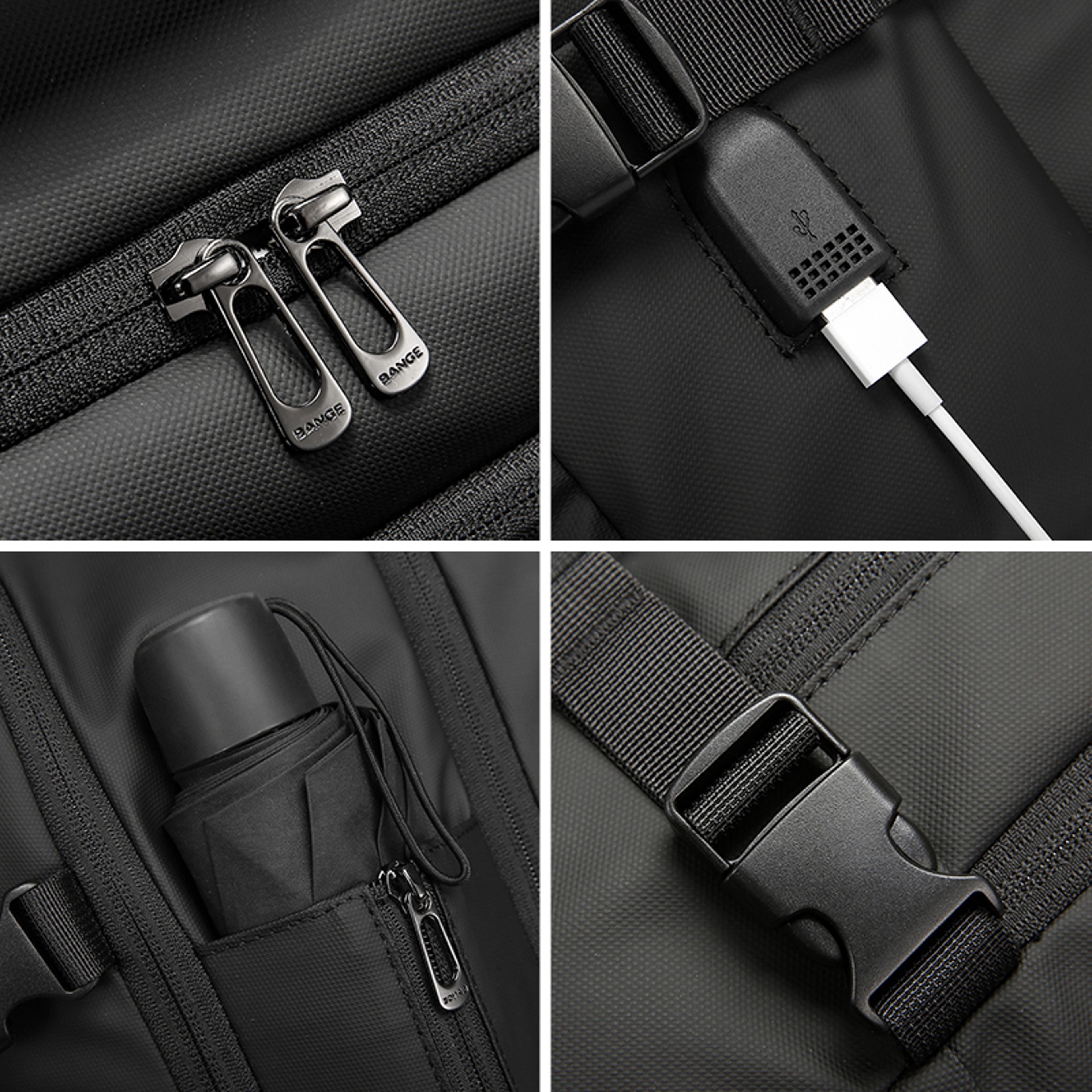 Laptop Backpack Waterproof Business Travel Backpack With USB Charging Port 4