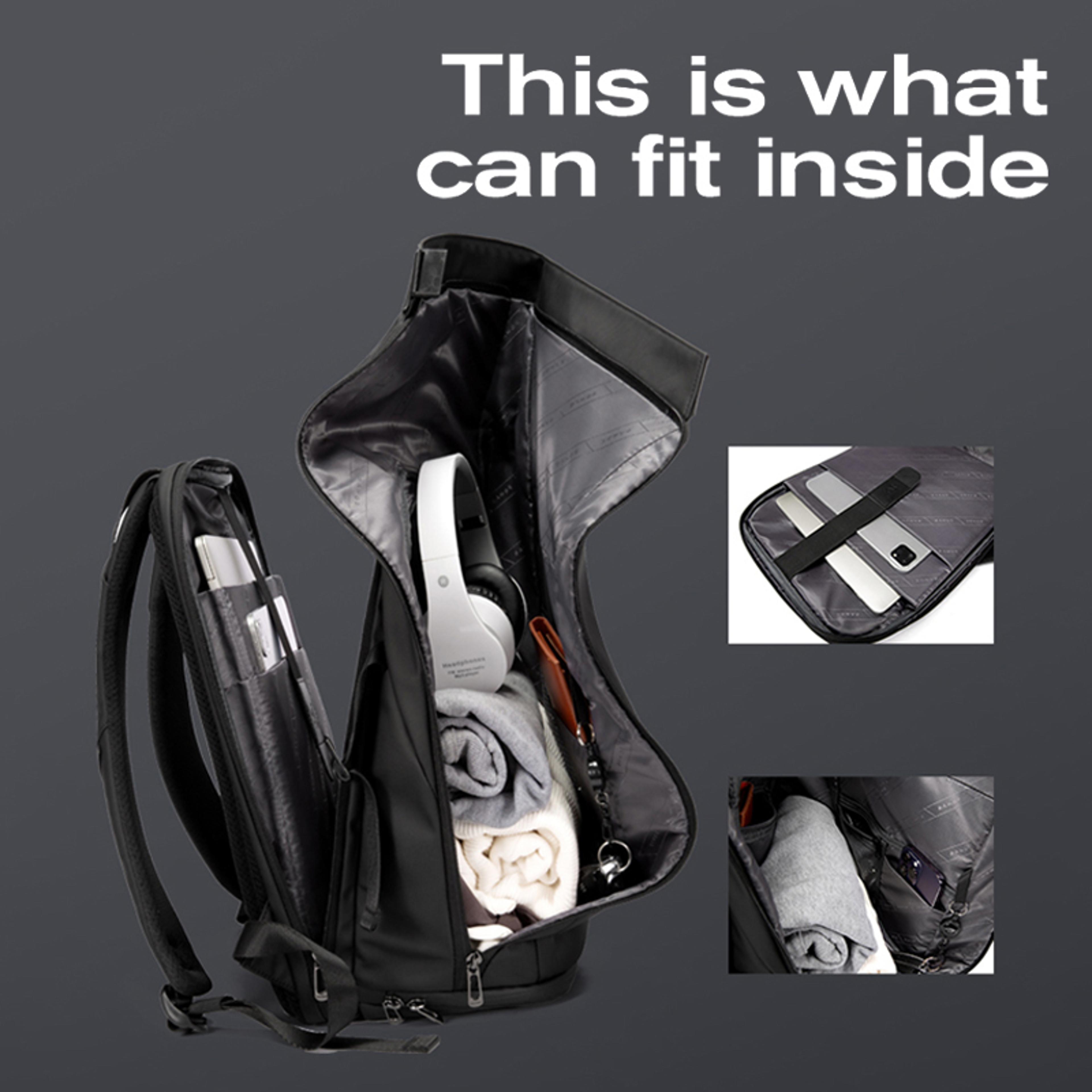 Laptop Backpack Waterproof Business Travel Backpack With Multi Compartment Storage 2