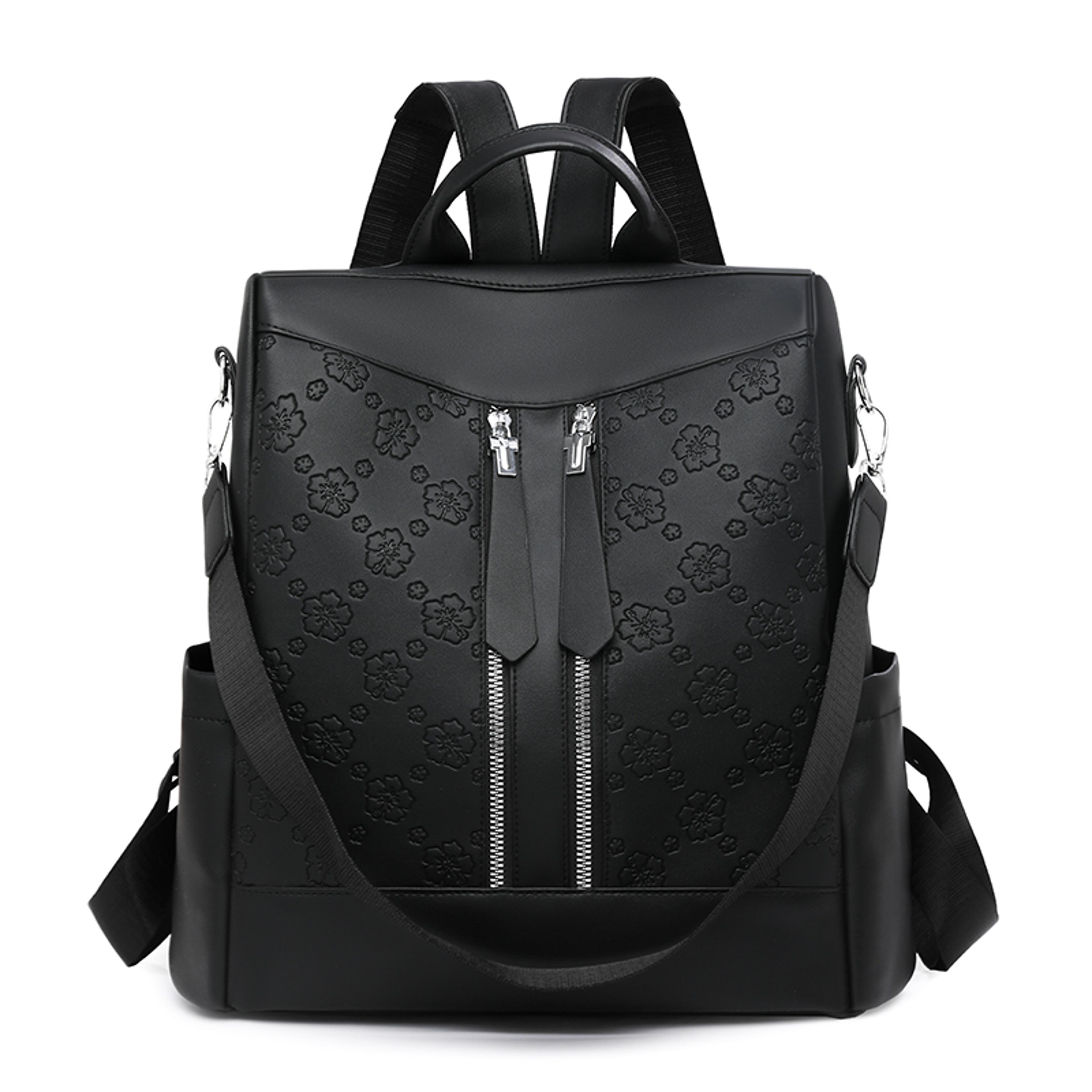 Antitheft Womens Backpack Large Capacity Leather Backpack Purse For Work Travel  Daily Use 3