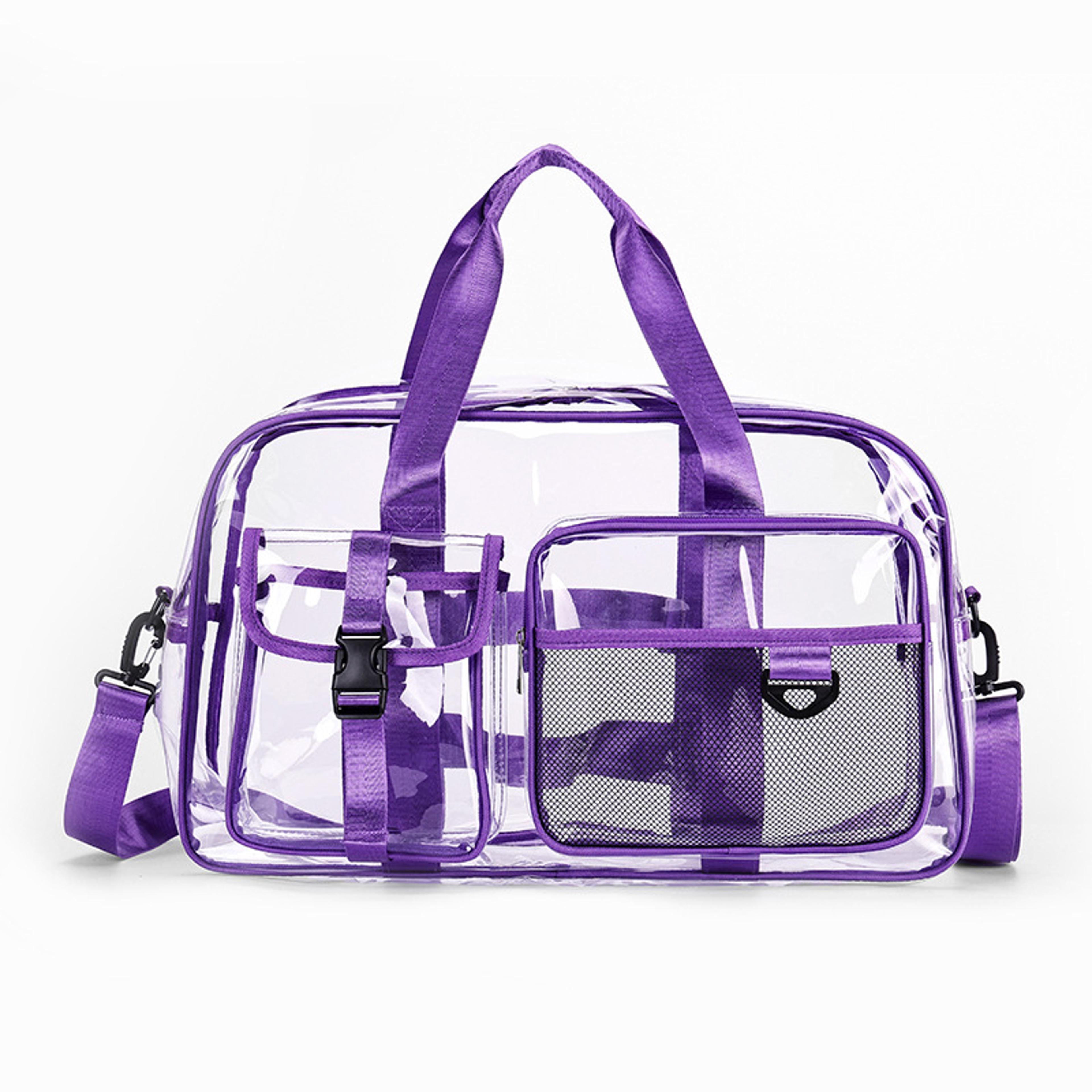 Swim Bag Transparent Beach Tote With Large Capacity Travel Shoulder Design 3