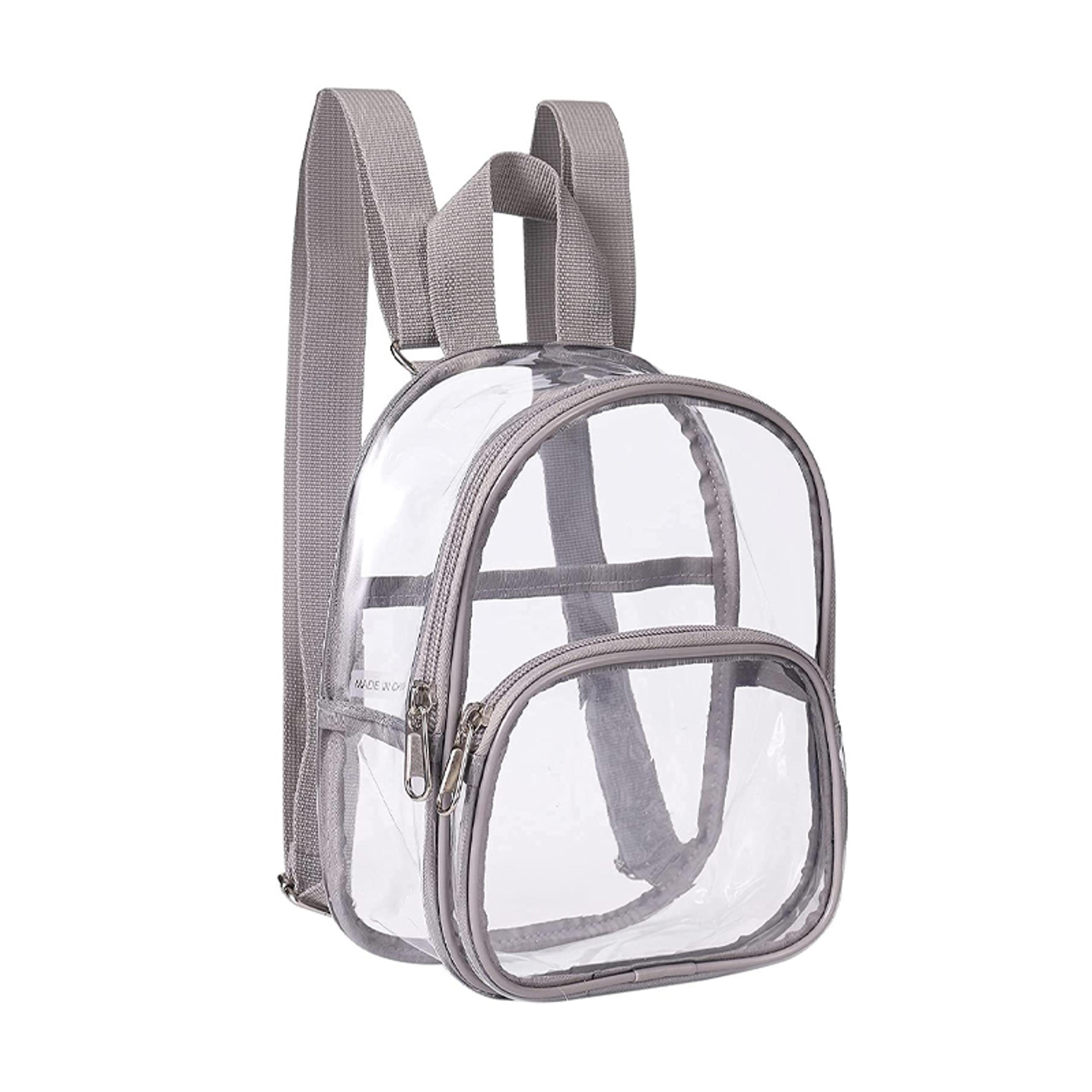 Clear Waterproof PVC Backpack Large Capacity Transparent Travel  Stadium Approved Bag 4