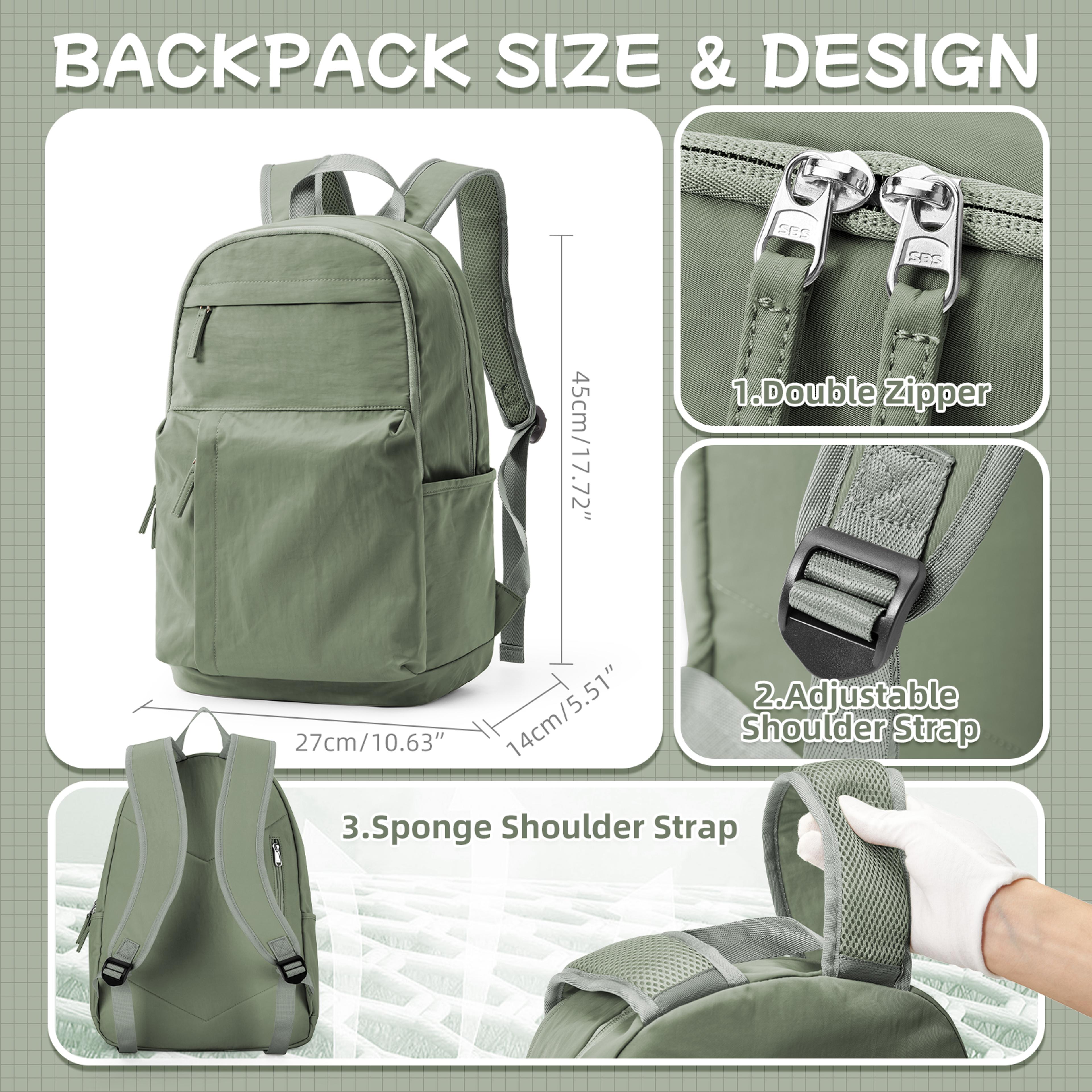 Casual School Laptop Backpack For Girls Back To School Backpack Multi Pocket Travel Book Bag 7