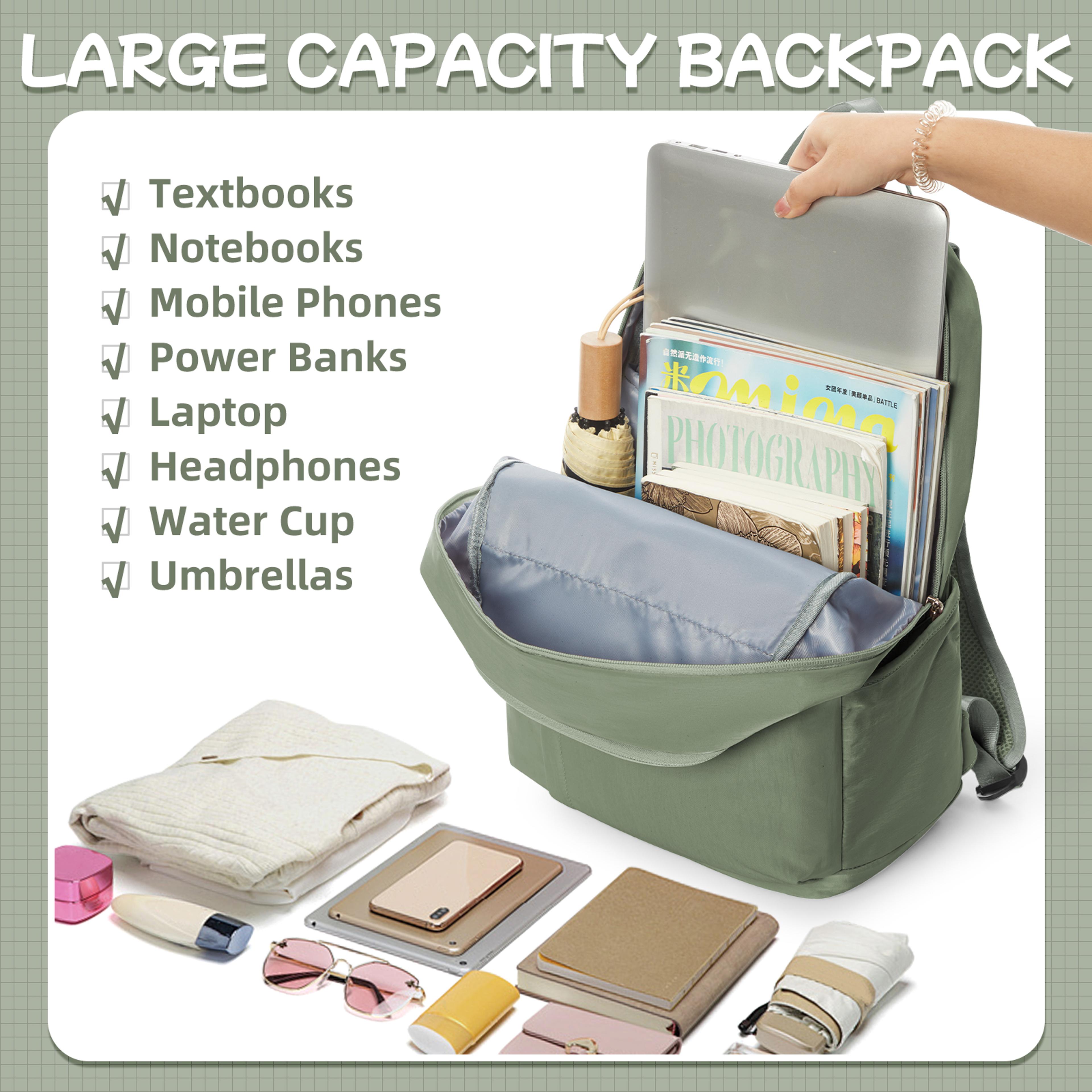 Casual School Laptop Backpack For Girls Back To School Backpack Multi Pocket Travel Book Bag 8