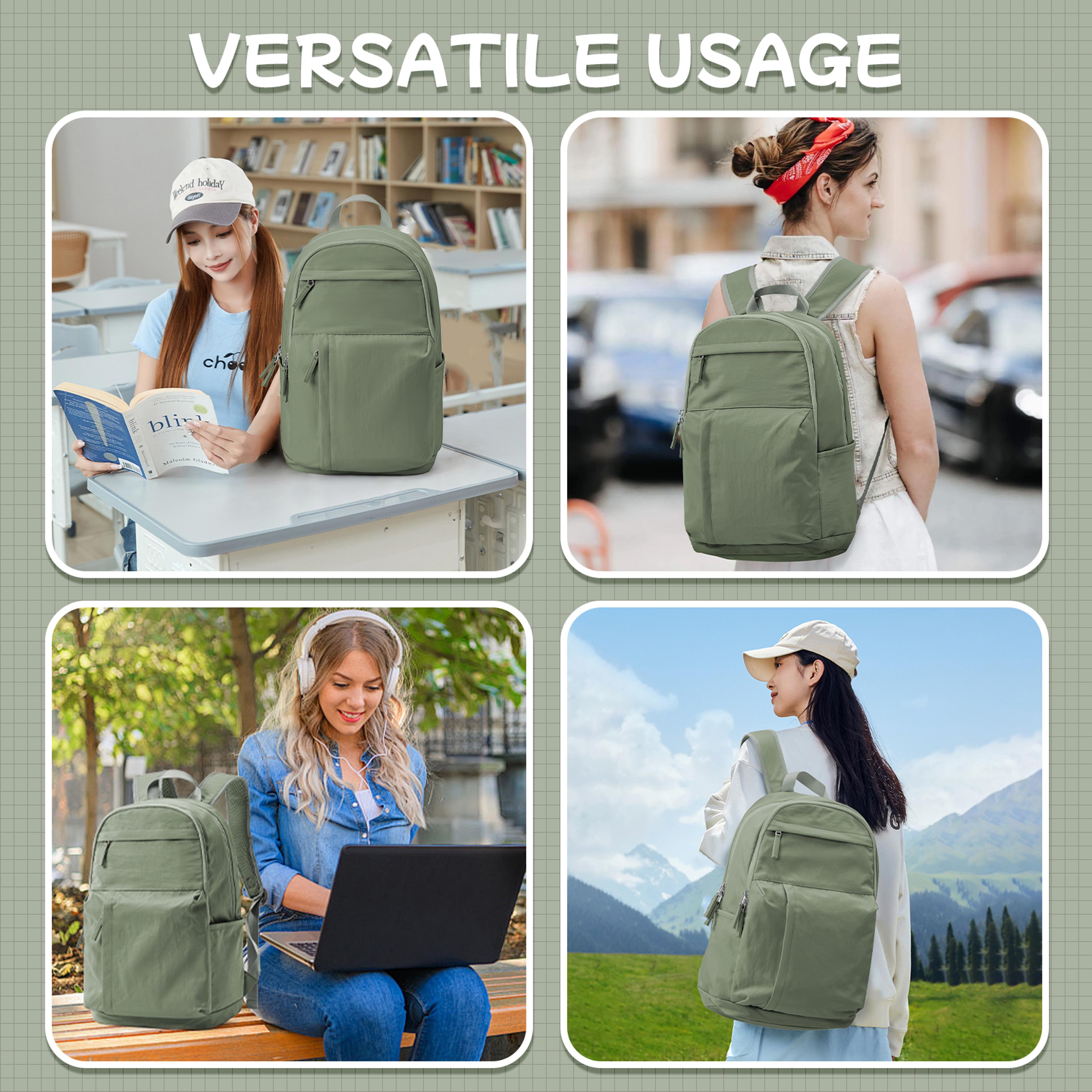 Casual School Laptop Backpack For Girls Back To School Backpack Multi Pocket Travel Book Bag 9