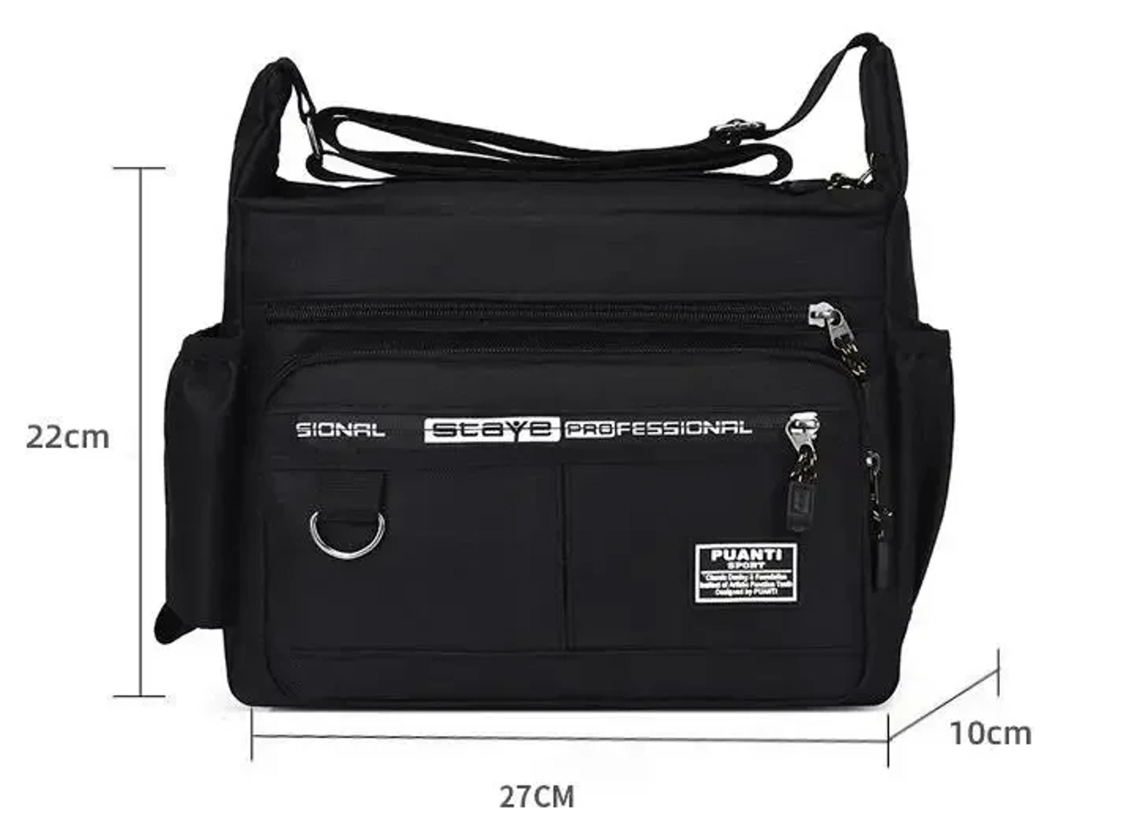 Executive Mens Crossbody Bag For Work  Travel Back To School Backpack With Multi Pocket Organizer 8