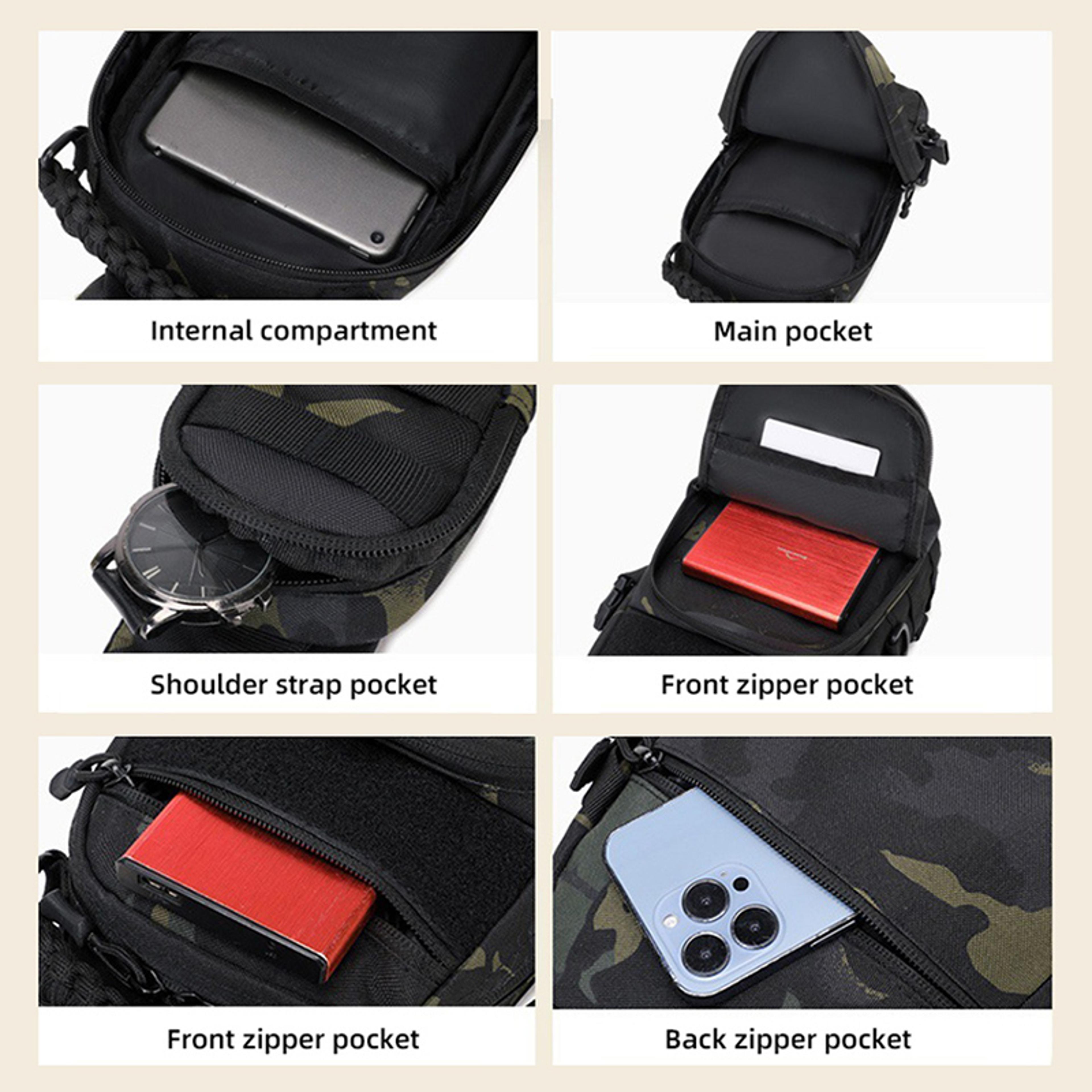 Adventure Ready Mens Sling Chest Bag For Travel Hiking  Everyday Carry 7