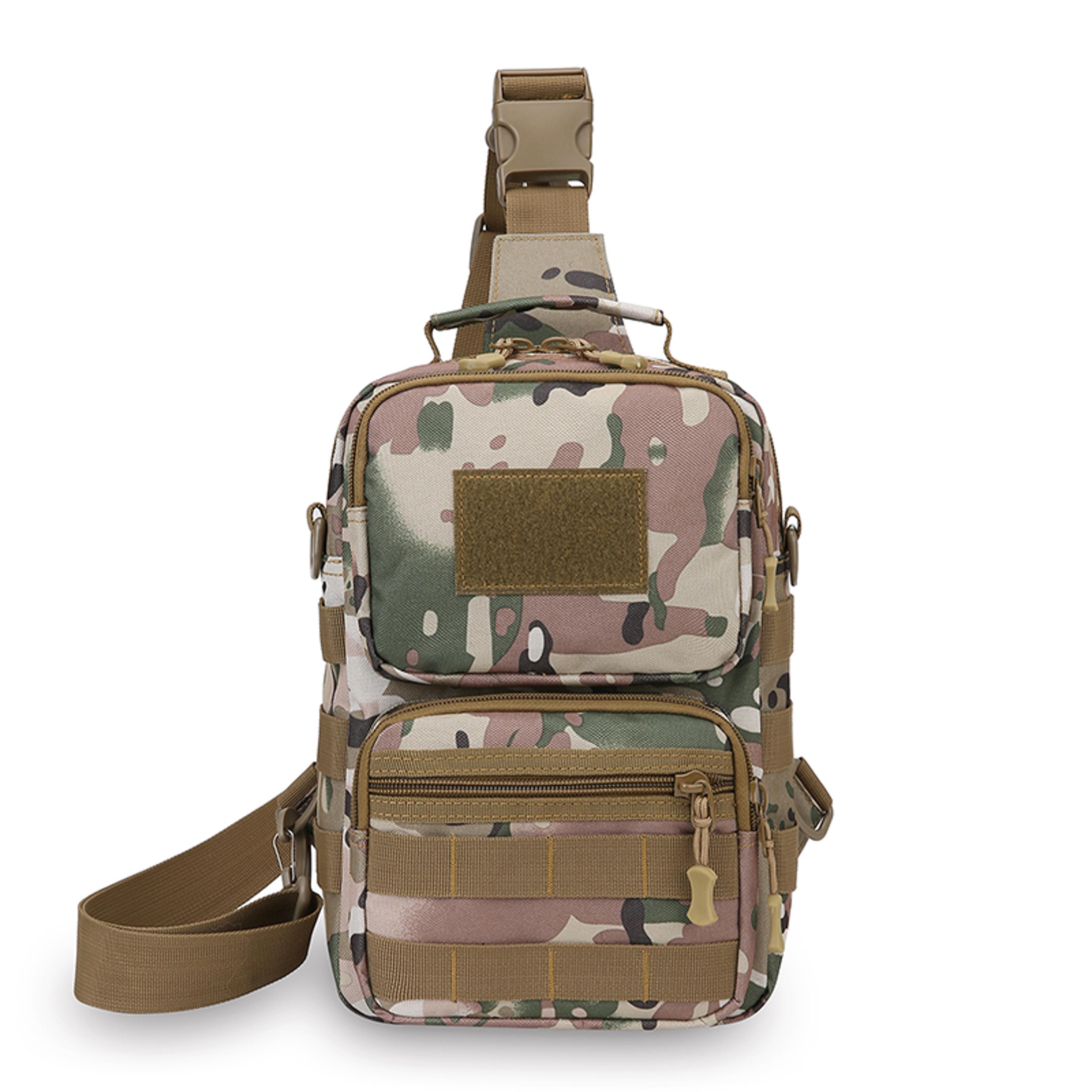 Men Tactical Fishing Chest Bag Outdoor Sling Shoulder Bag Durable Crossbody Pack For Hiking Camping 2