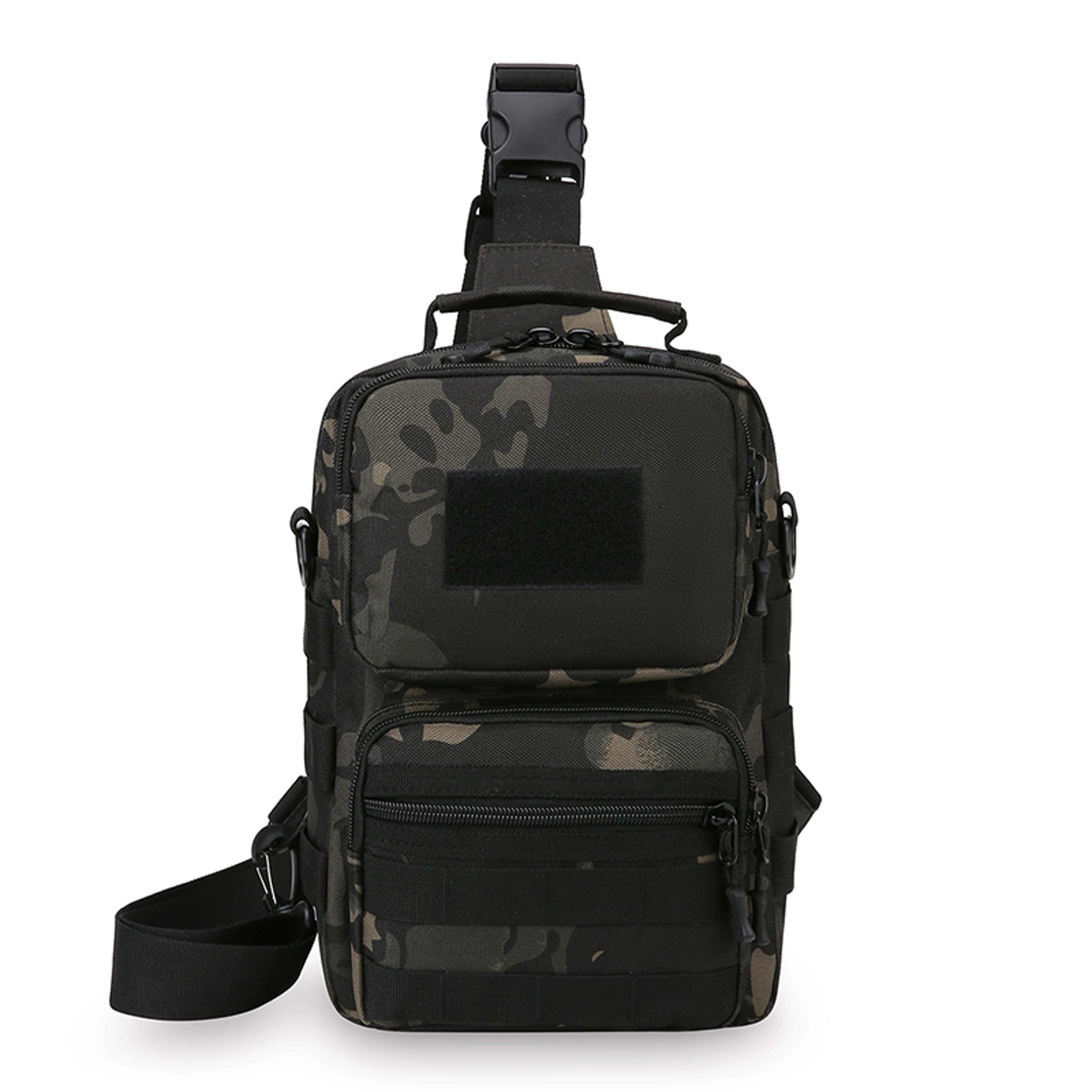 Men Tactical Fishing Chest Bag Outdoor Sling Shoulder Bag Durable Crossbody Pack For Hiking Camping 4