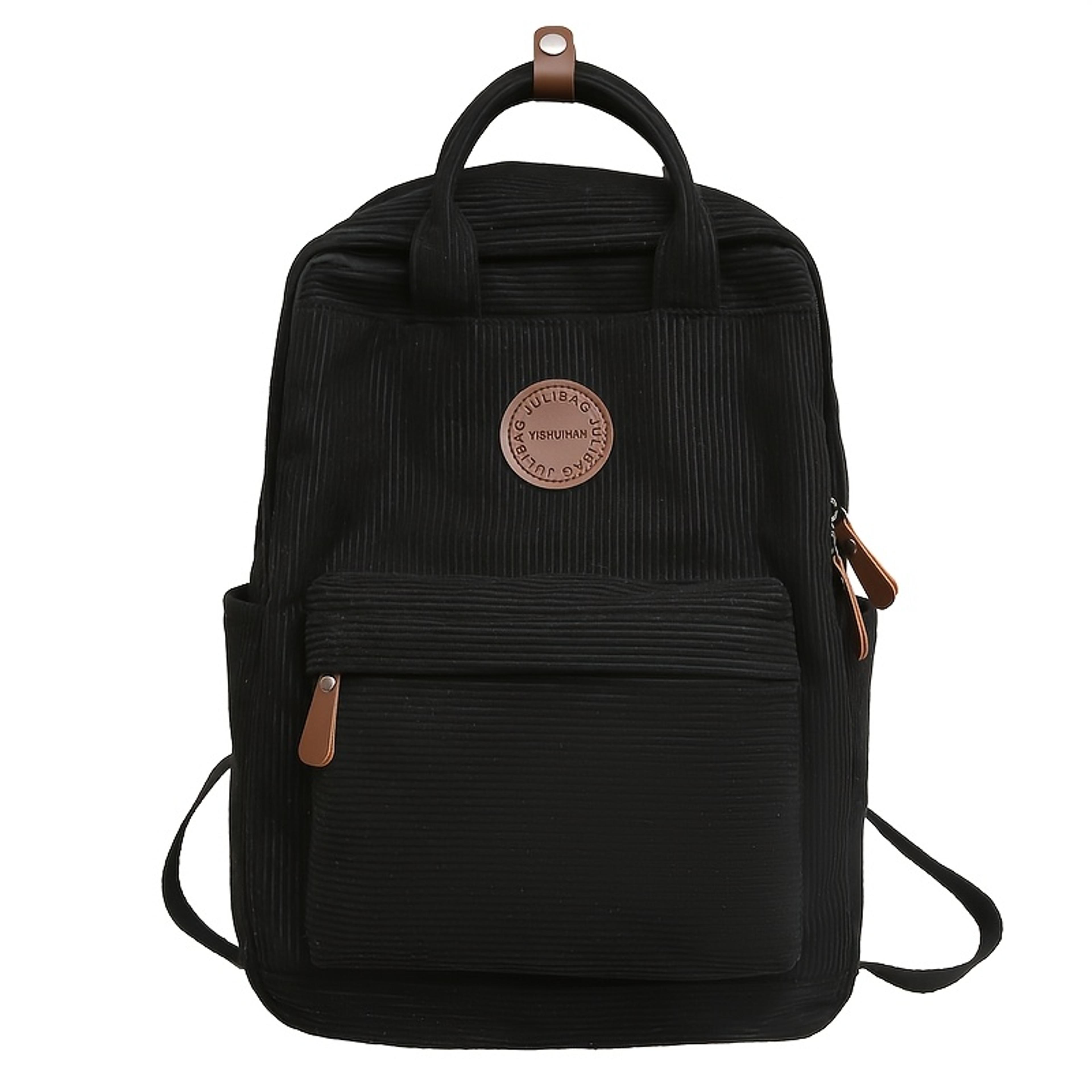 Corduroy Laptop Backpack For Teens School Backpack With Laptop Compartment College Book Bag 3