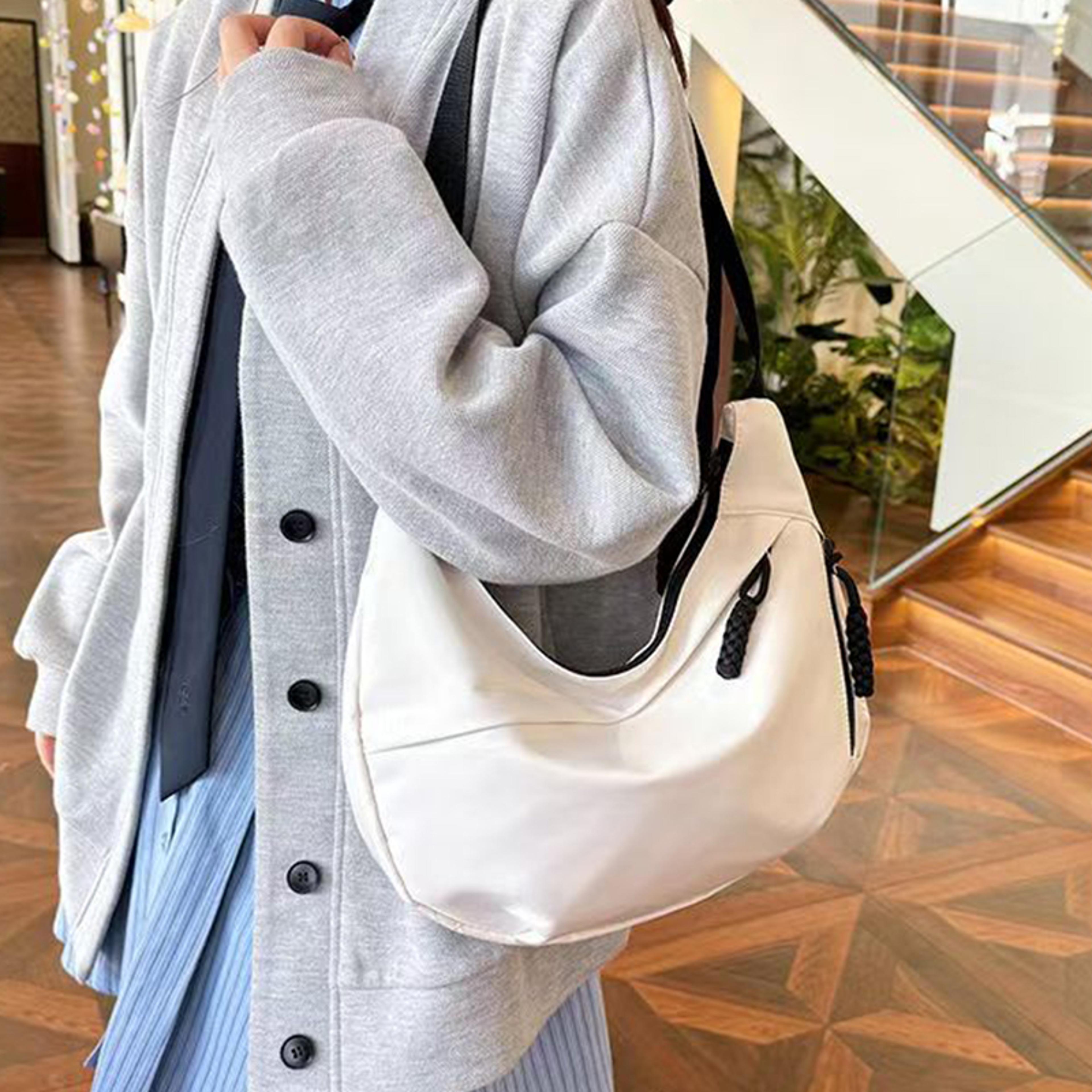 Womens Nylon Crossbody Bag Large Capacity Hobo Shoulder Purse Adjustable Strap Everyday Handbag 4