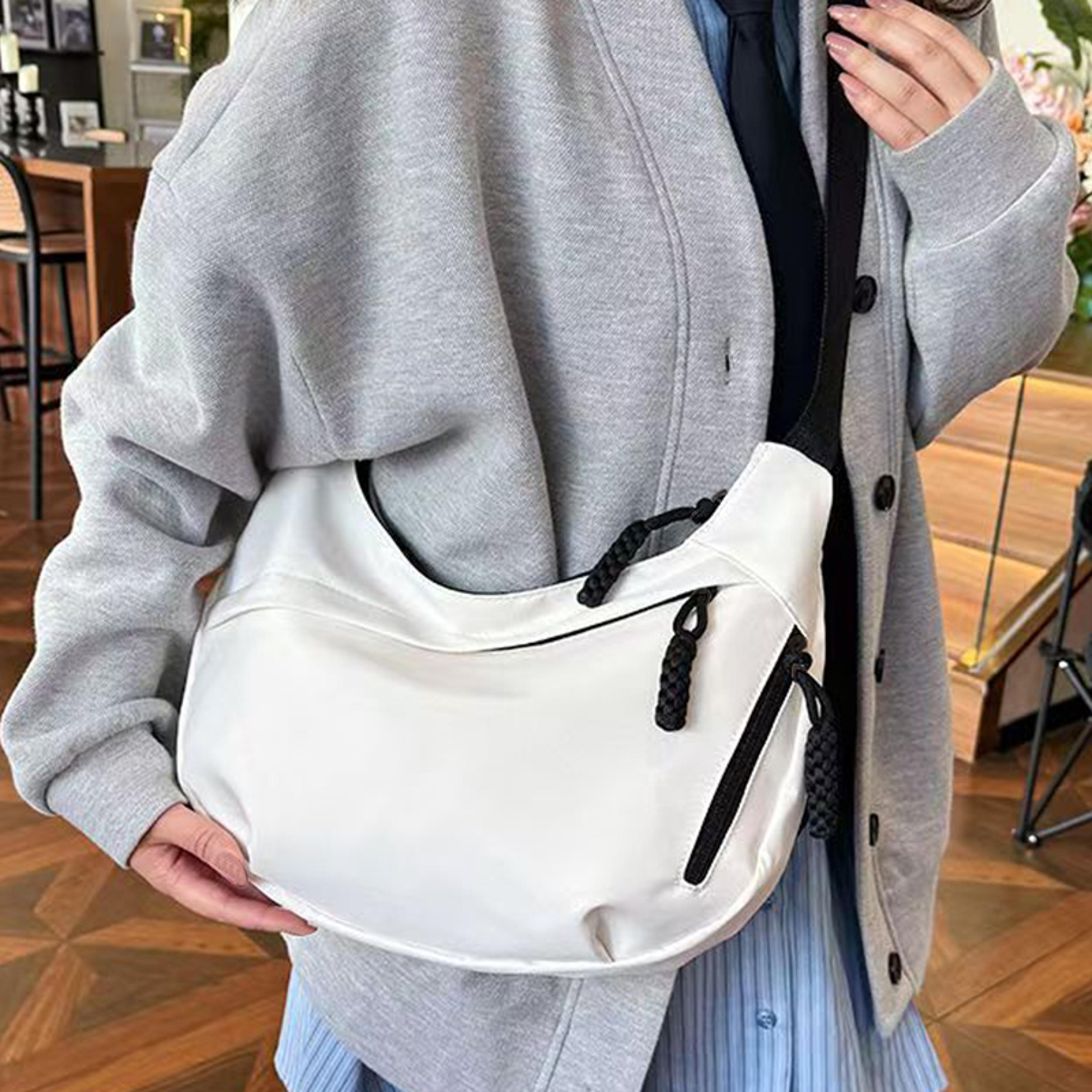 Womens Nylon Crossbody Bag Large Capacity Hobo Shoulder Purse Adjustable Strap Everyday Handbag 6
