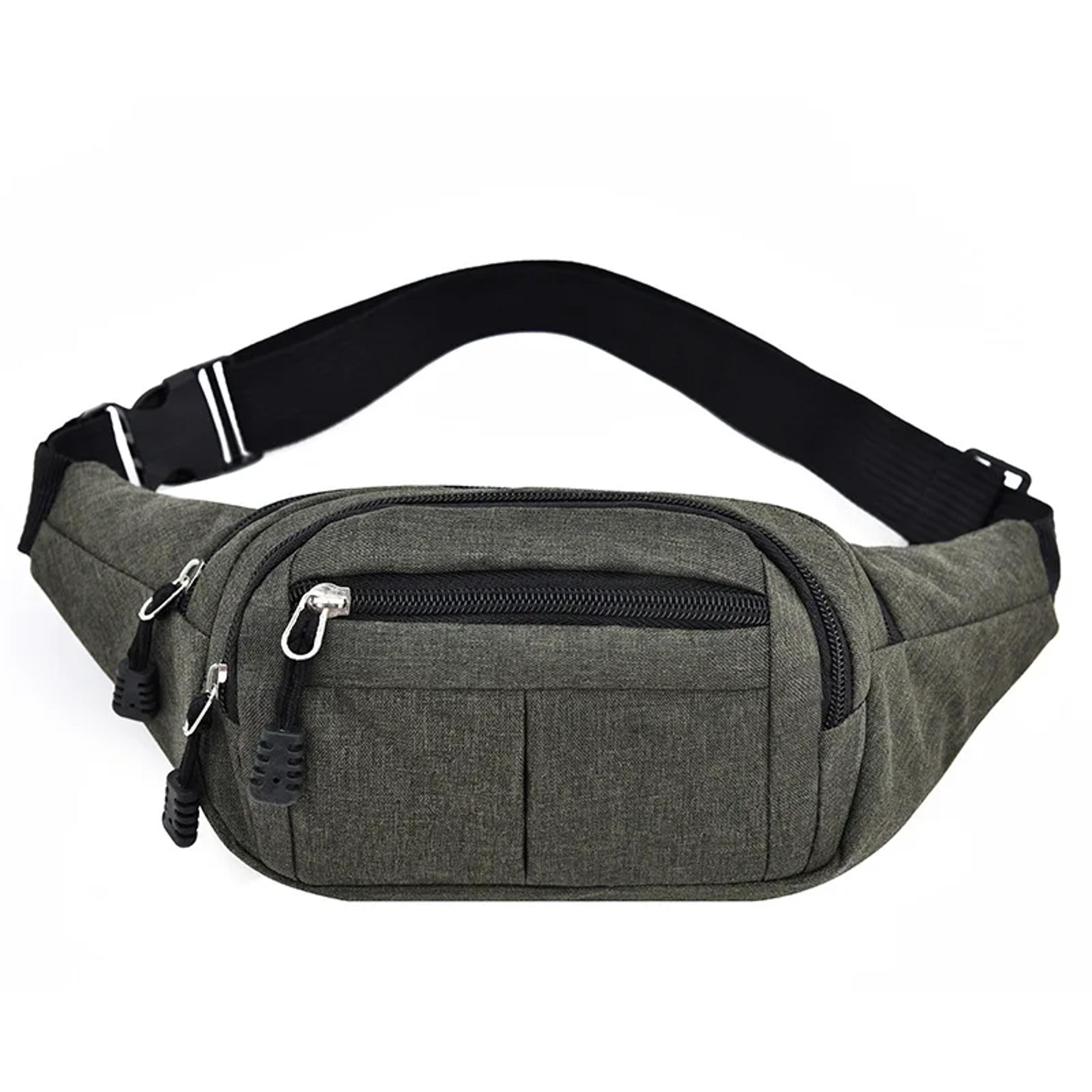 Crossbody Bag For Men Canvas Sling Chest Bag Lightweight Travel Waist Pack 6