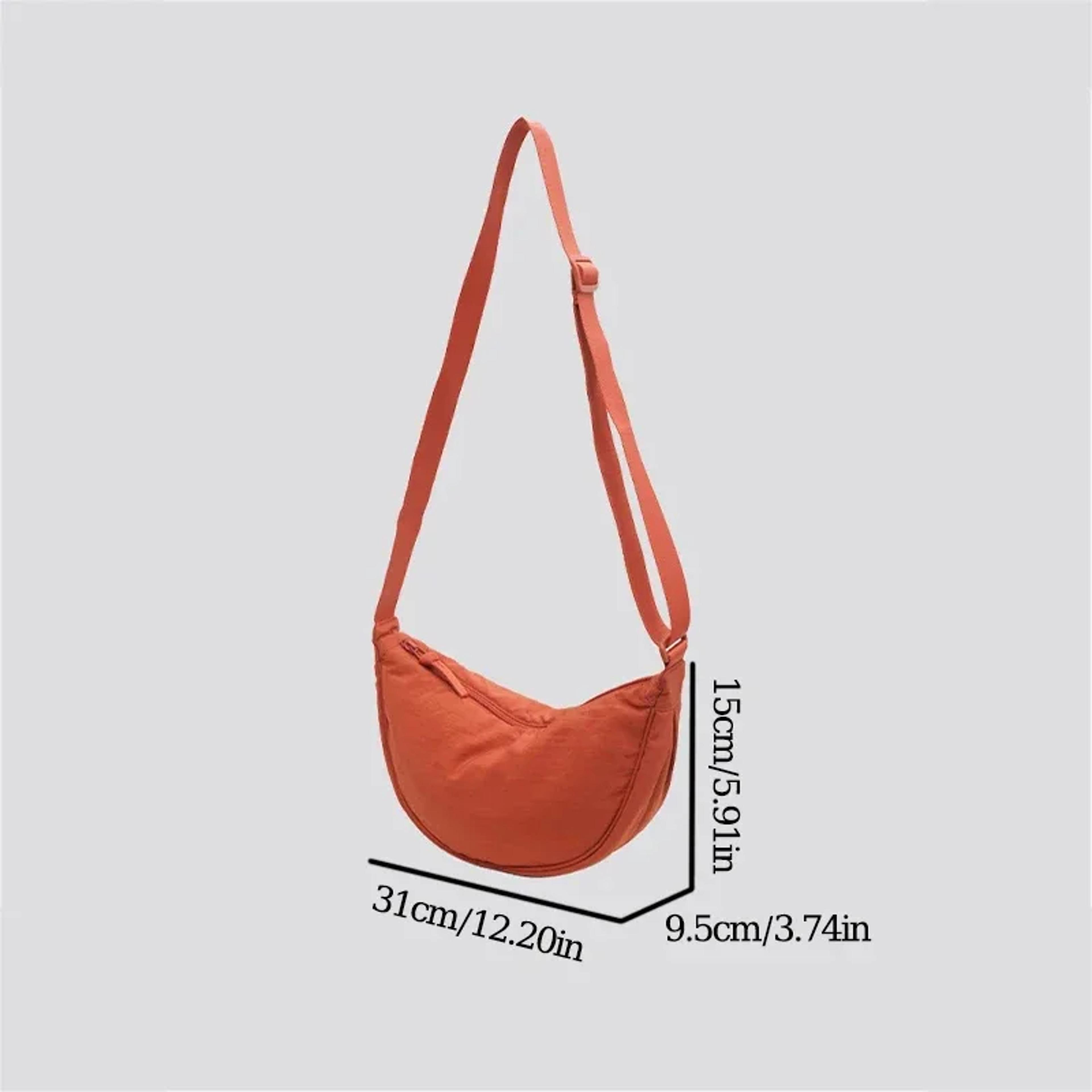 Large Capacity Nylon Shoulder Bag For Women Casual Travel Commuter Dumpling Handbag 4