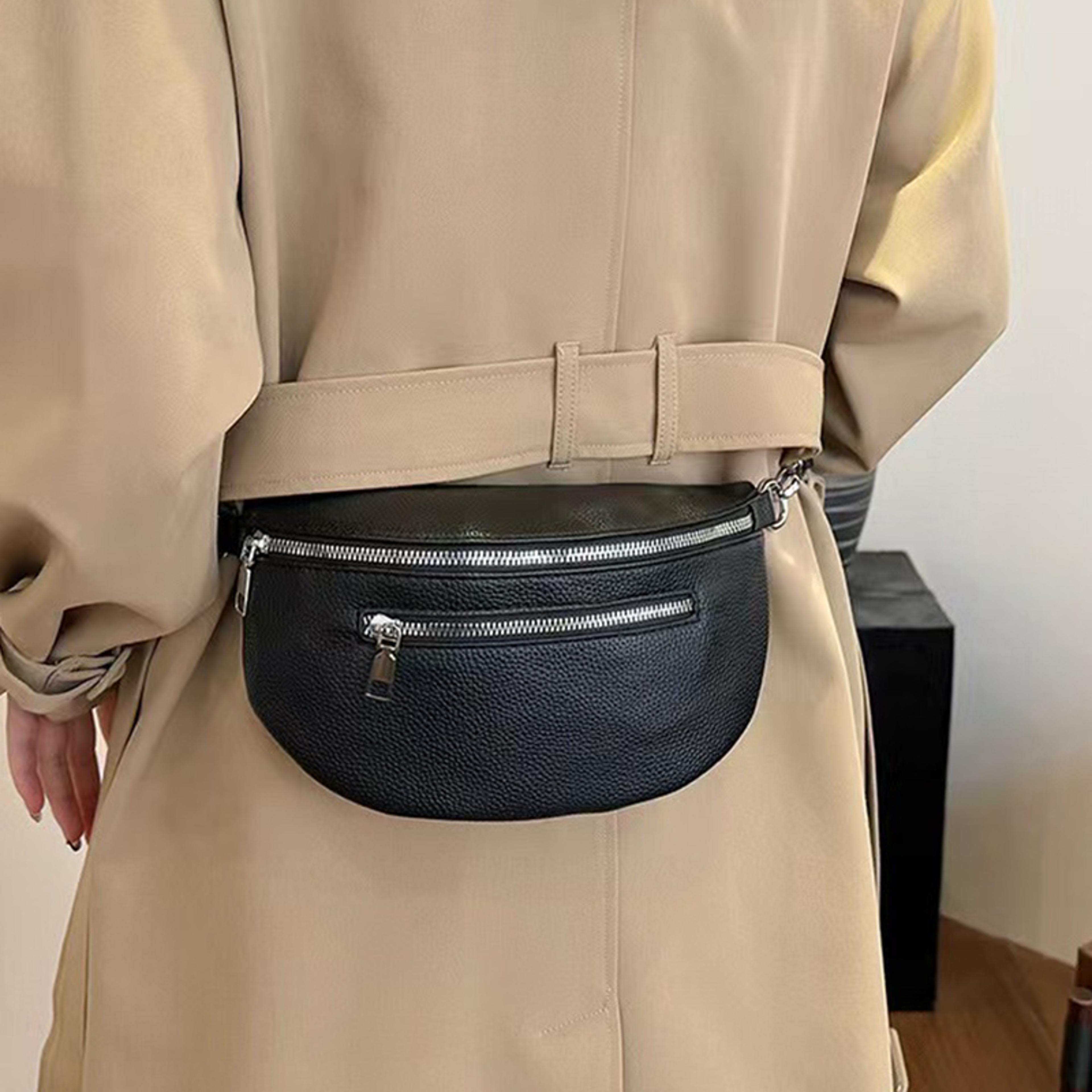 Neutral Rectangular Crossbody Bag For Men Women With Detachable Shoulder Strap 4
