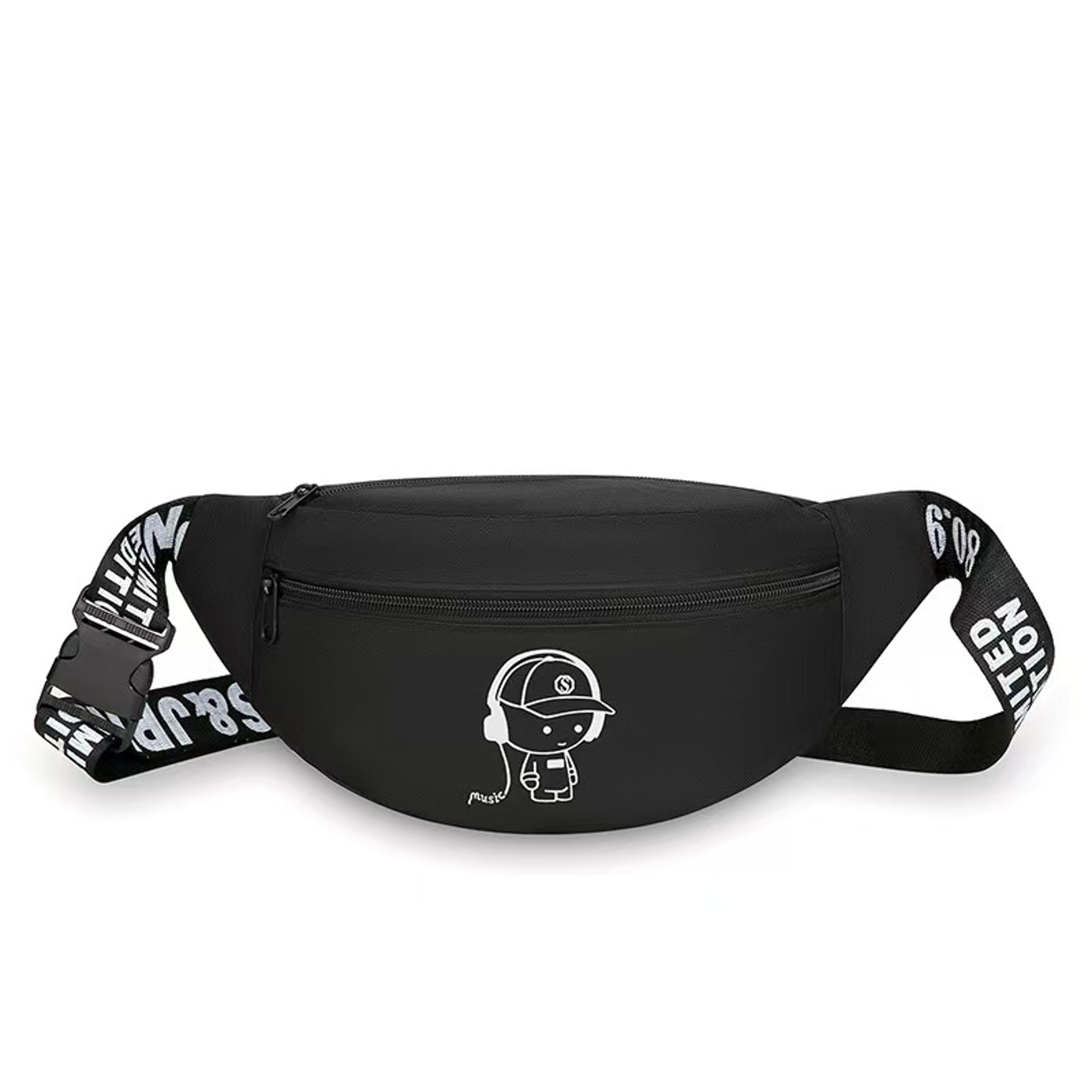 Men Multi Pocket Waist Bag Large Capacity Outdoor Sports Crossbody Pack 2