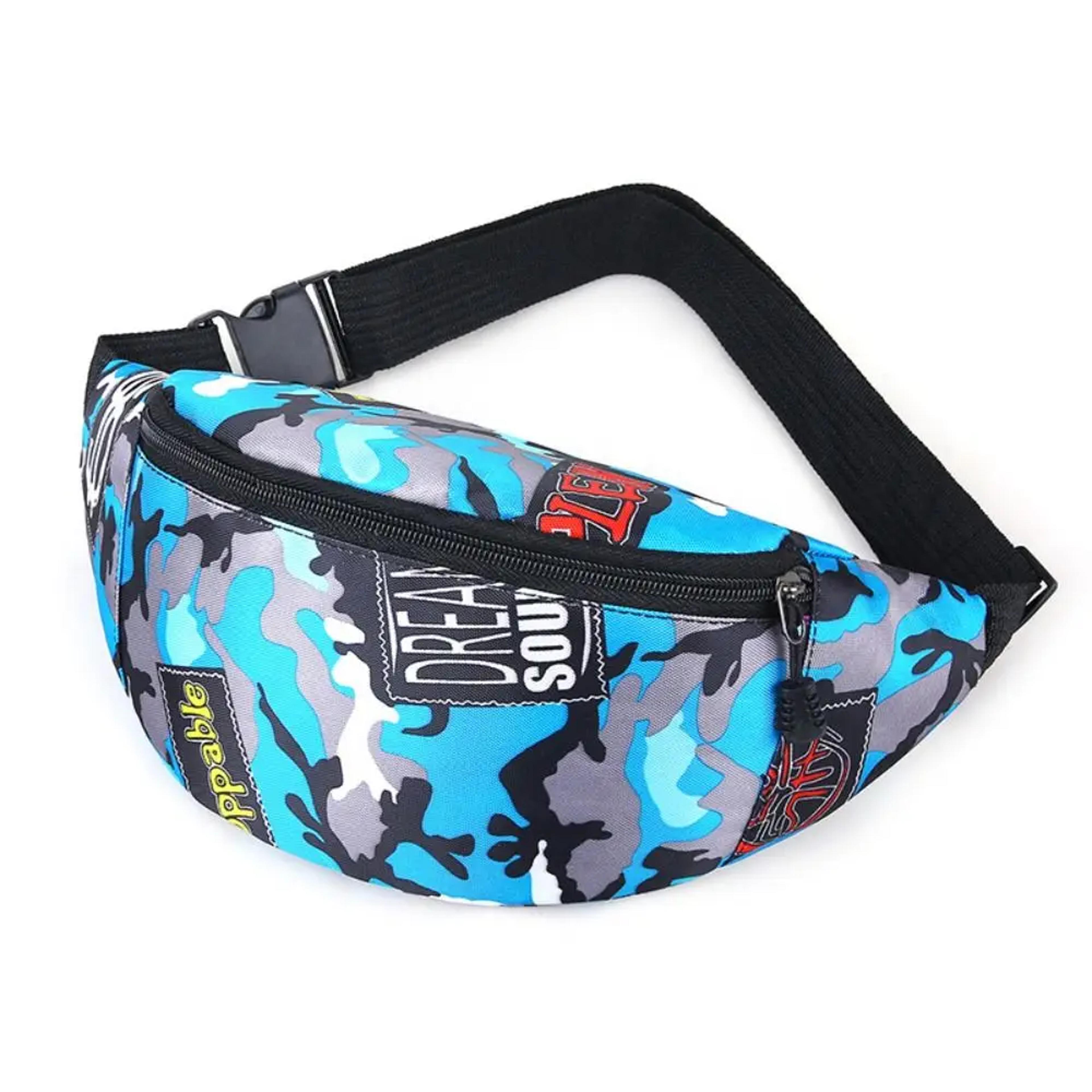 Vibrant Floral Waterproof Fanny Pack Large Capacity Travel Crossbody Bag 5