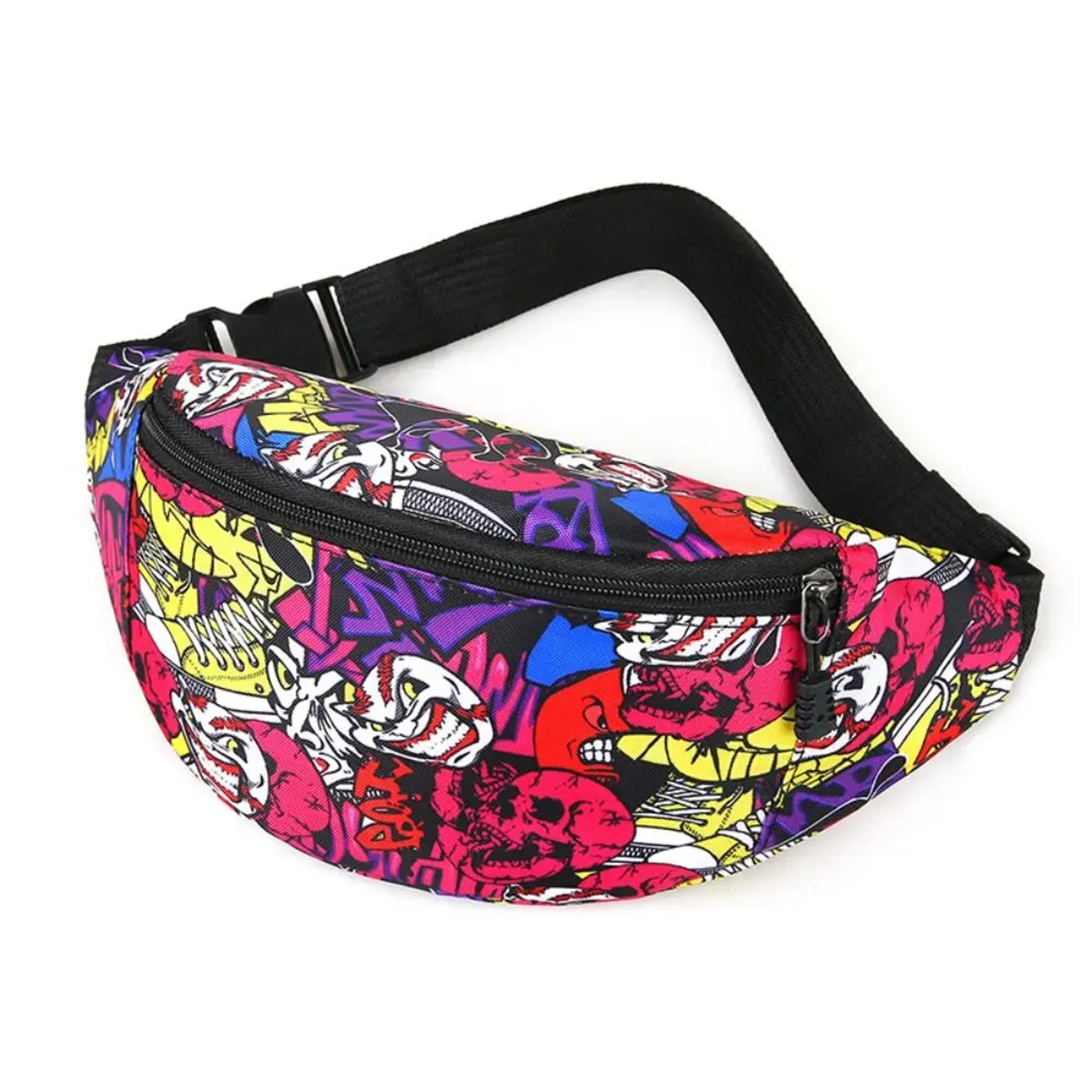 Vibrant Floral Waterproof Fanny Pack Large Capacity Travel Crossbody Bag 3