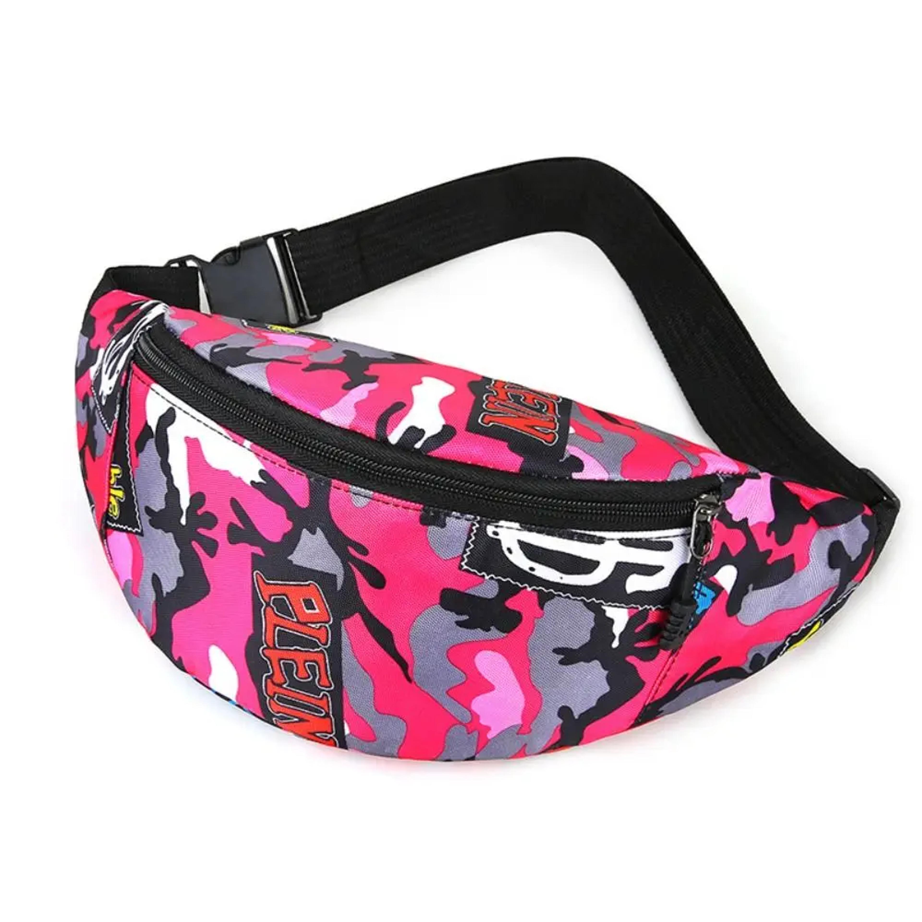 Vibrant Floral Waterproof Fanny Pack Large Capacity Travel Crossbody Bag 2