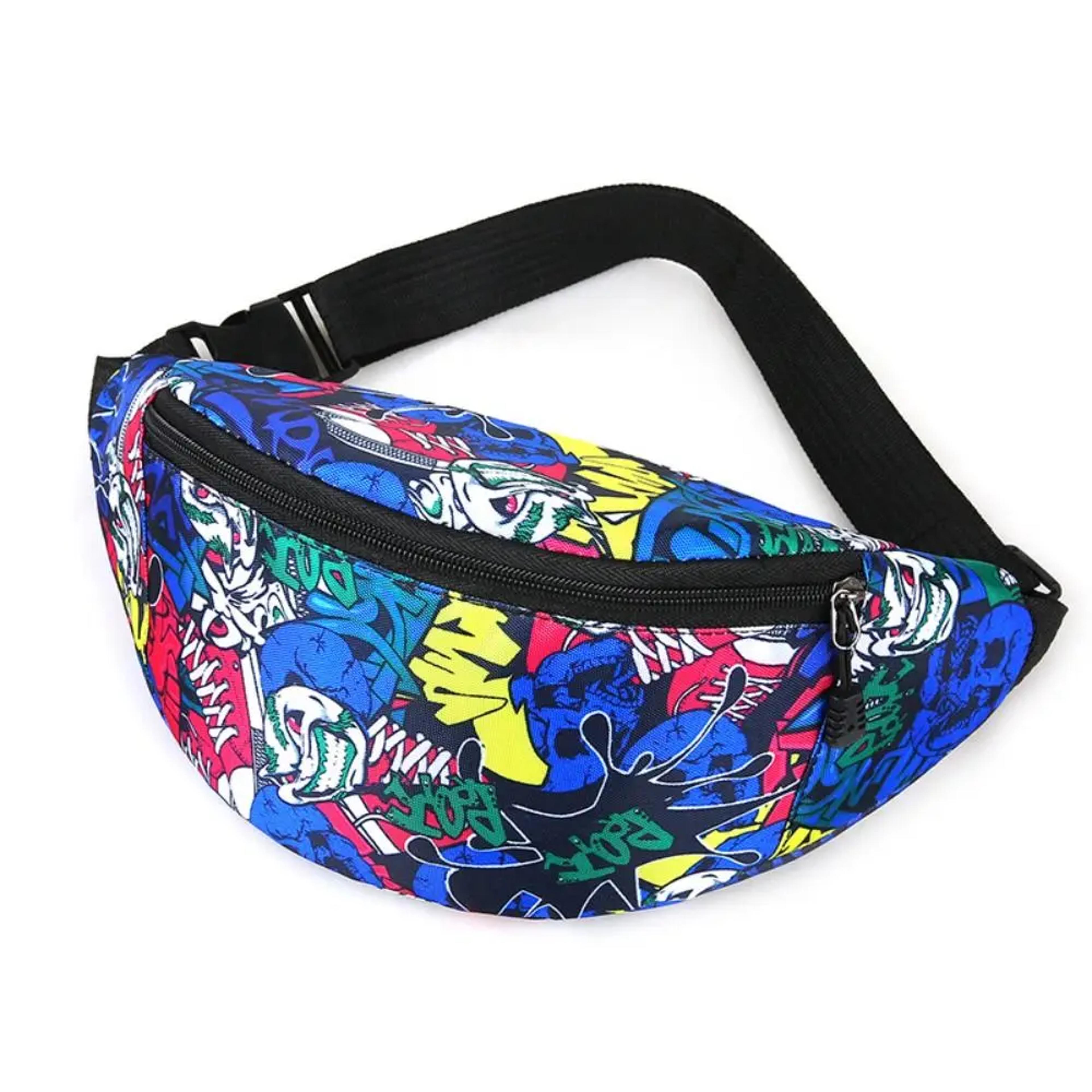 Vibrant Floral Waterproof Fanny Pack Large Capacity Travel Crossbody Bag 1