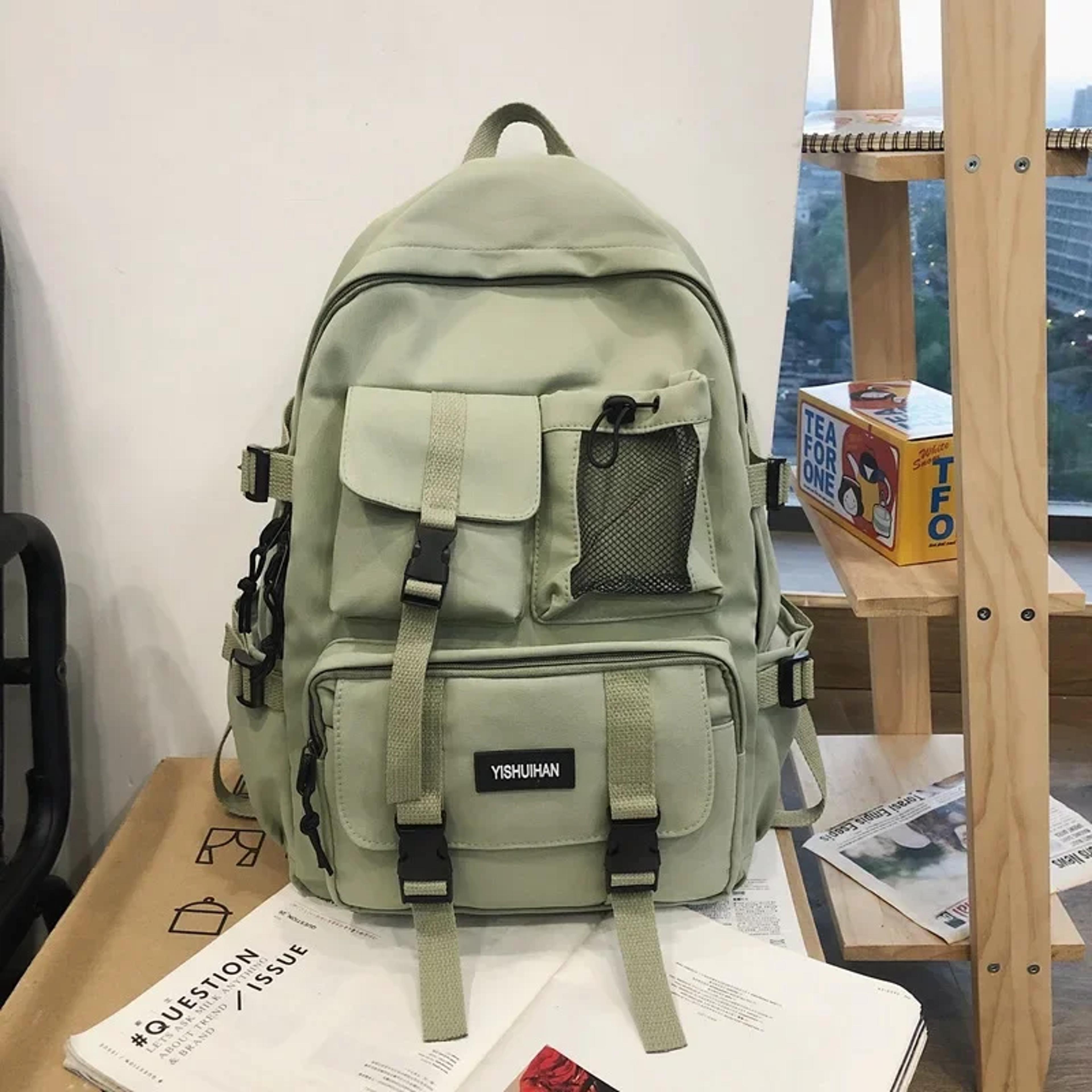 Multifunctional Teenager Laptop Backpack Canvas School Bag For Students 1