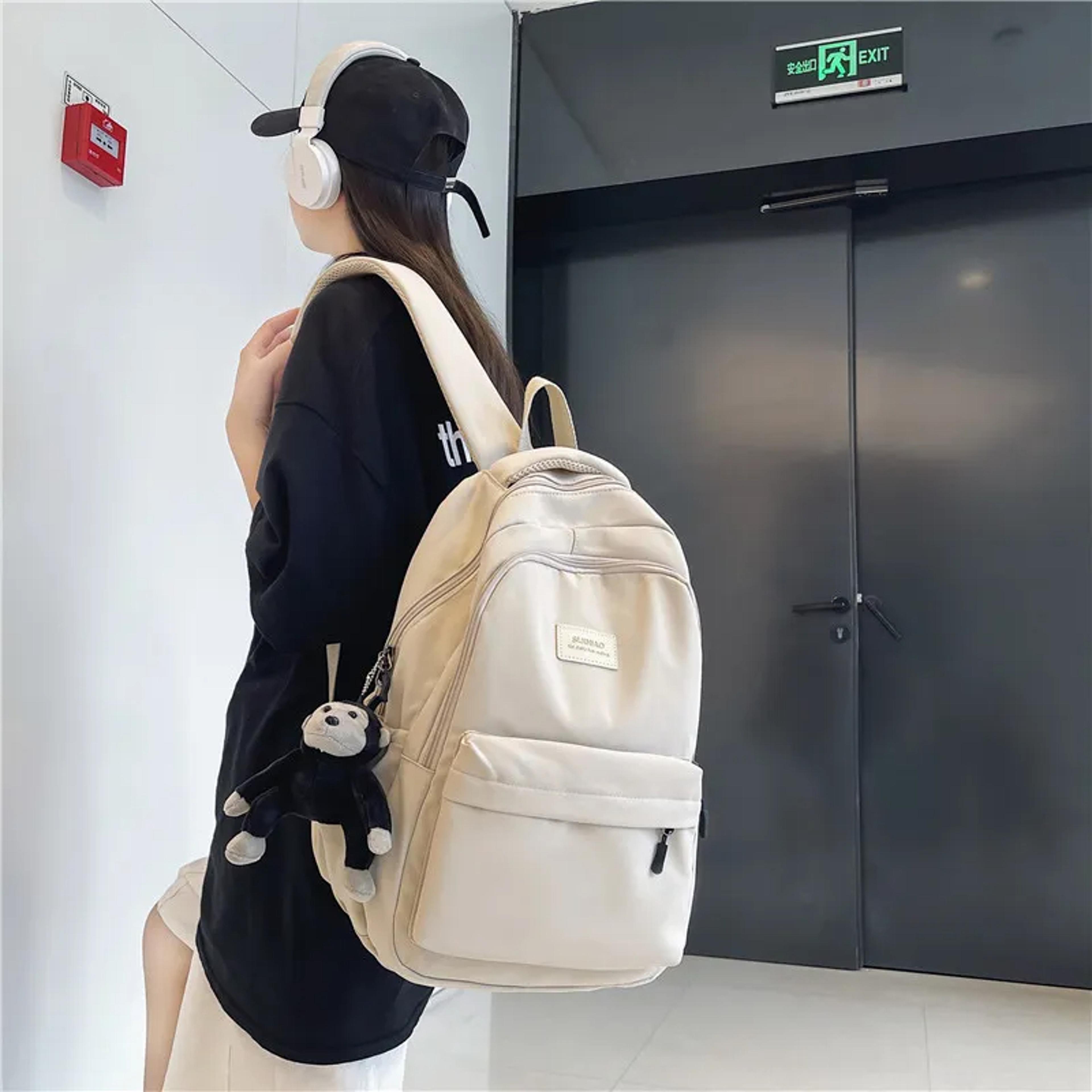 Women Multi Pocket Laptop Backpack Casual College School Bag Durable Travel Daypack 5