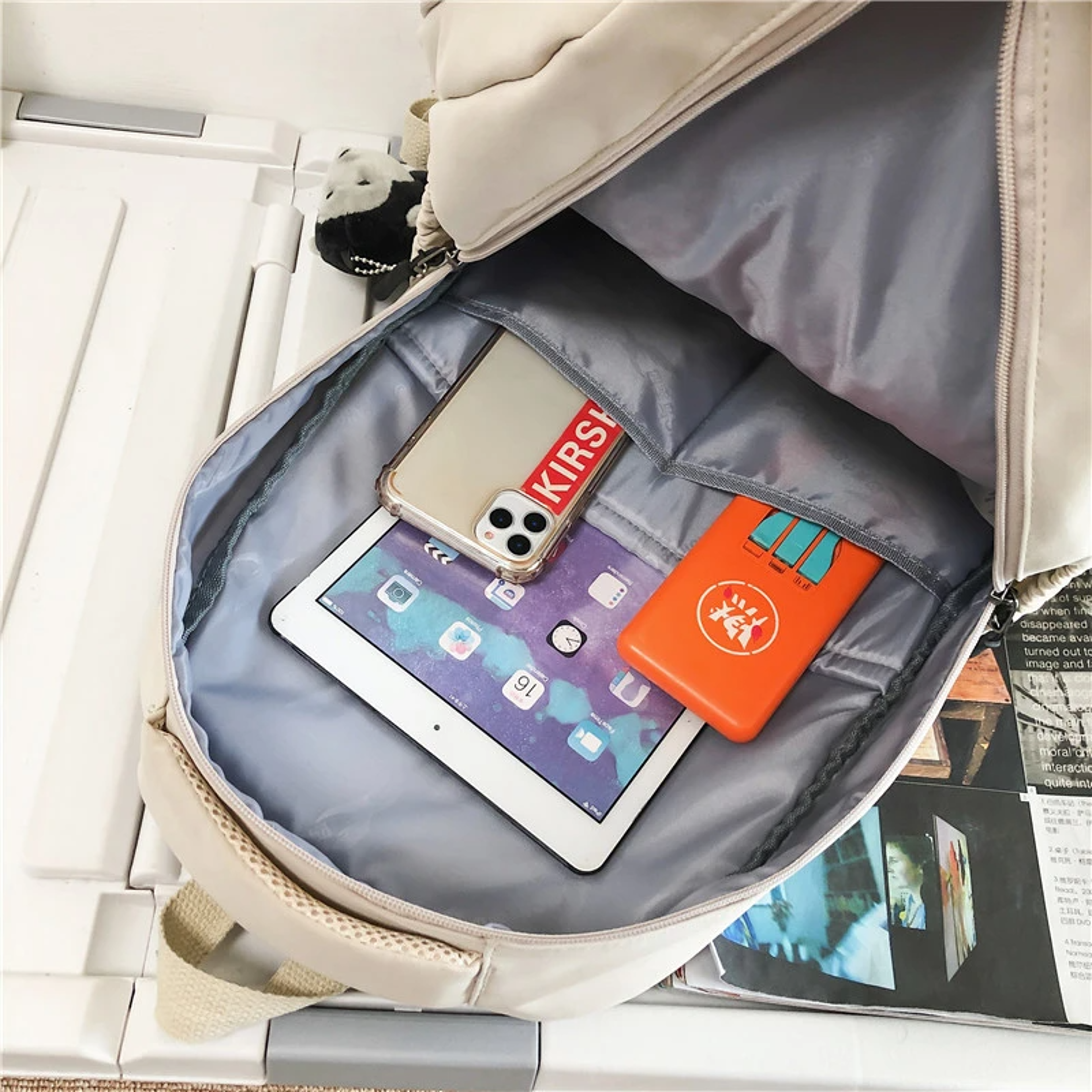Women Multi Pocket Laptop Backpack Casual College School Bag Durable Travel Daypack 9