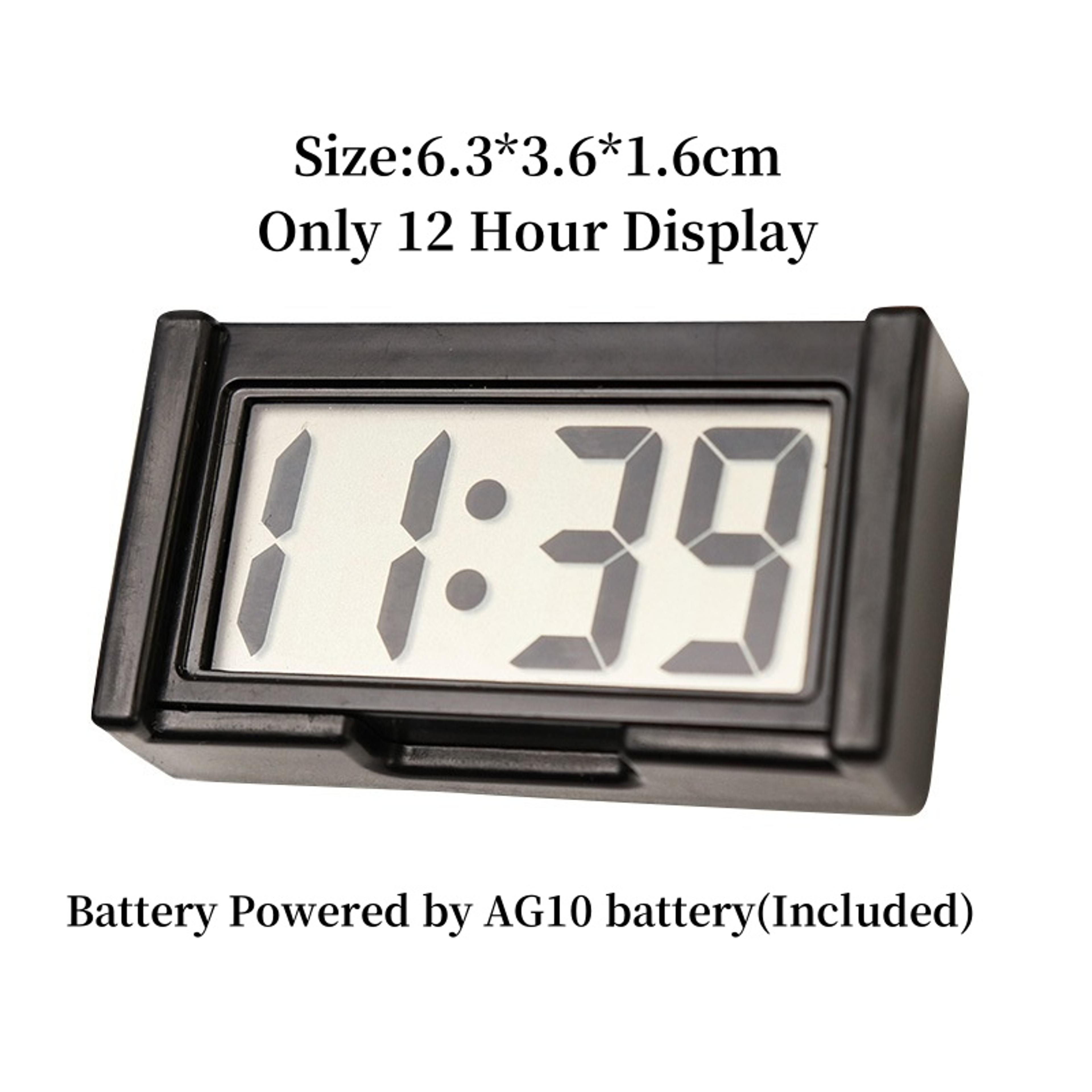 Mini Desk Clock Portable Travel Clock LCD Digital Battery Powered Table Clock With Date Display 2