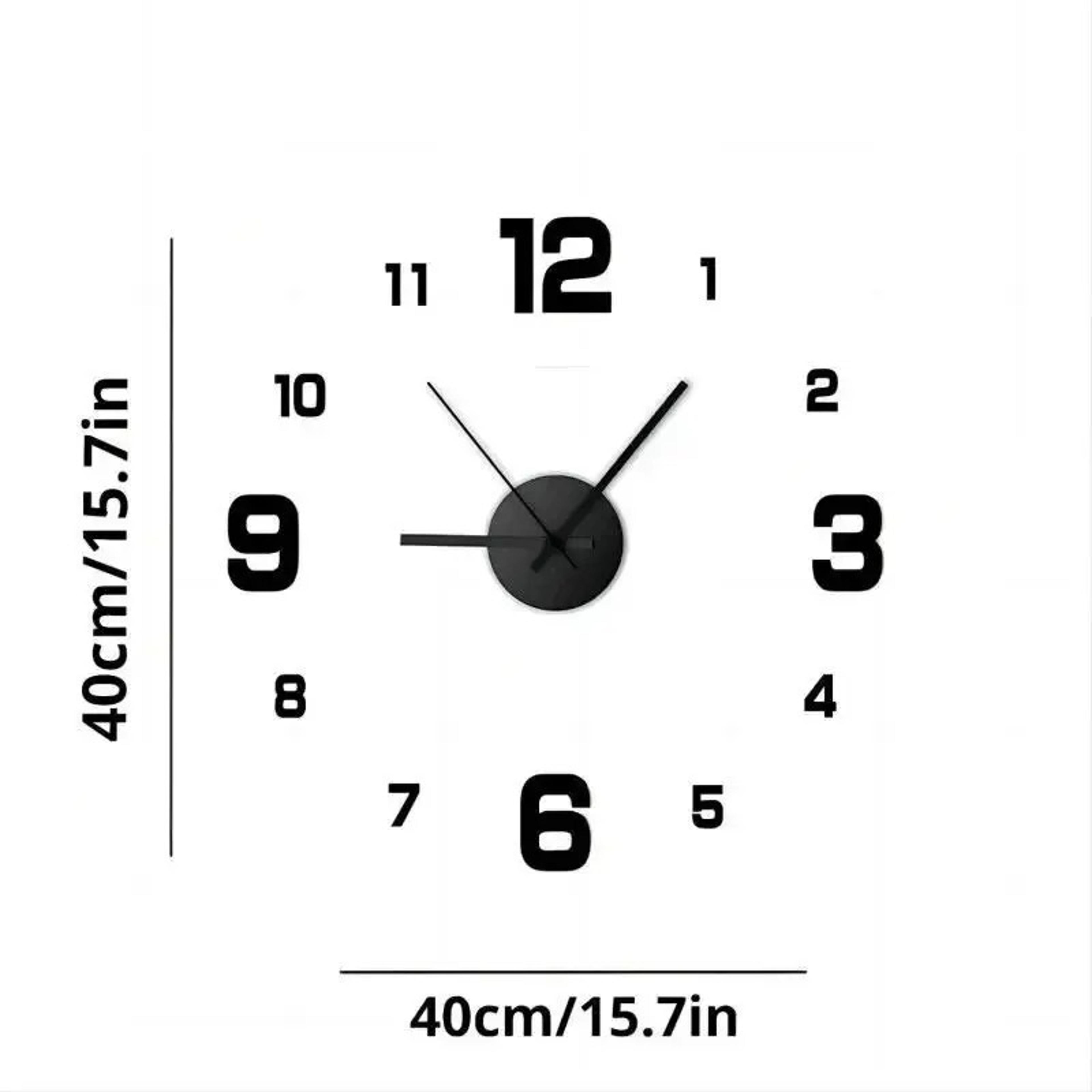 Large Wall Clock Acrylic Mirror DIY Wall Clock For Modern Living Room Bedroom Decor 8