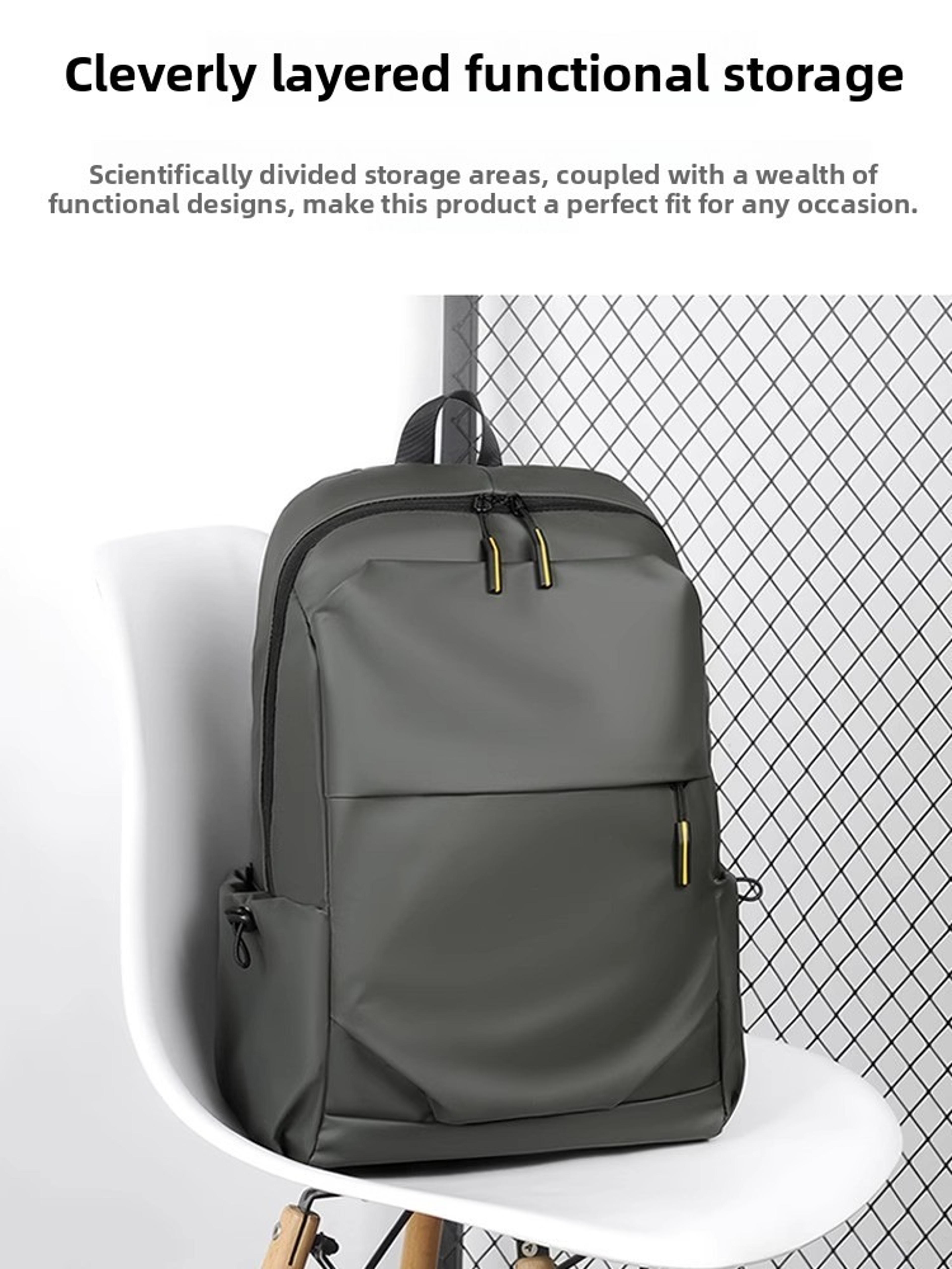 Business Laptop Backpack Large Capacity Travel Work Bag For Men 4