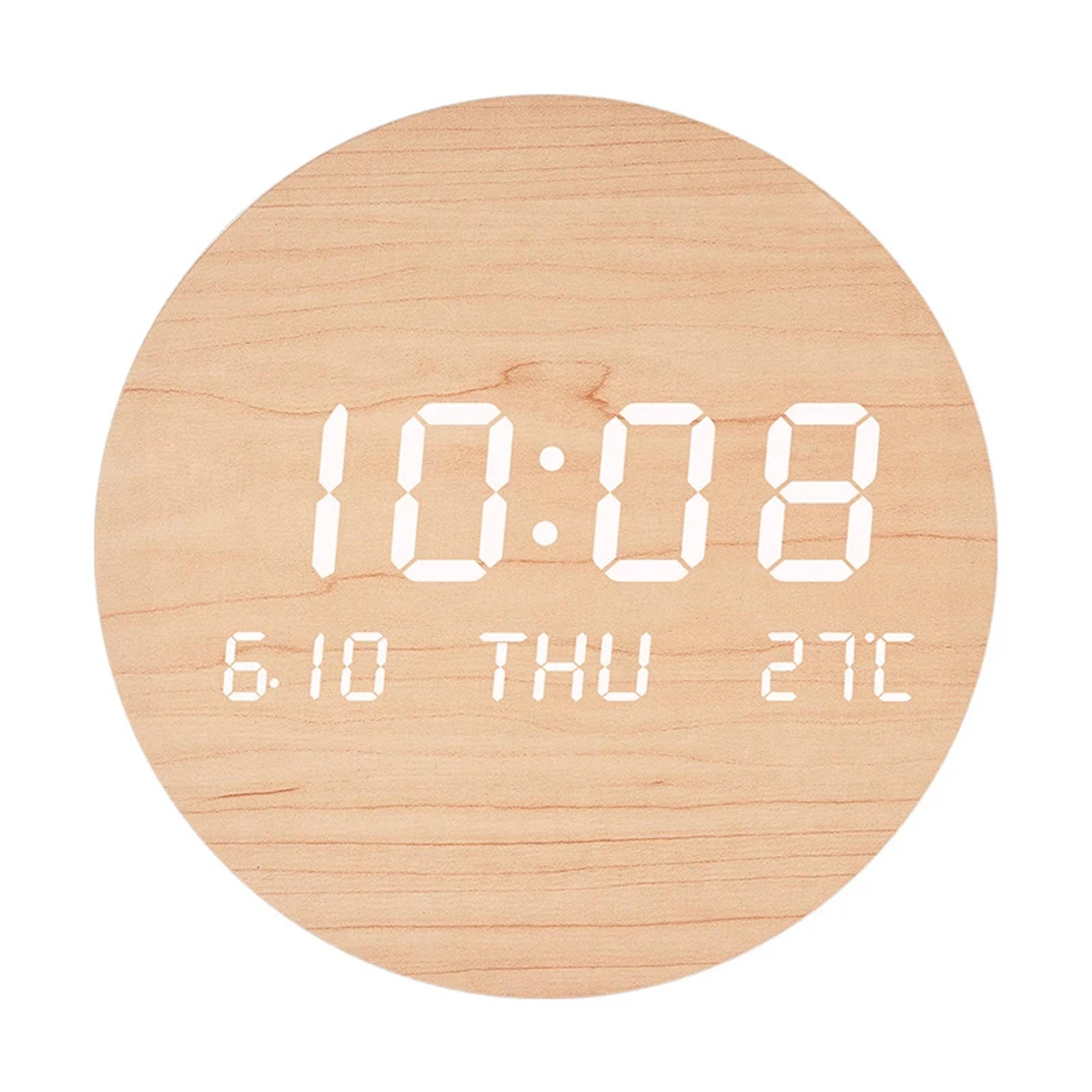 LED Digital Wall Clock Temperature Display Smart Modern Wall Clock For Home Bedroom 7