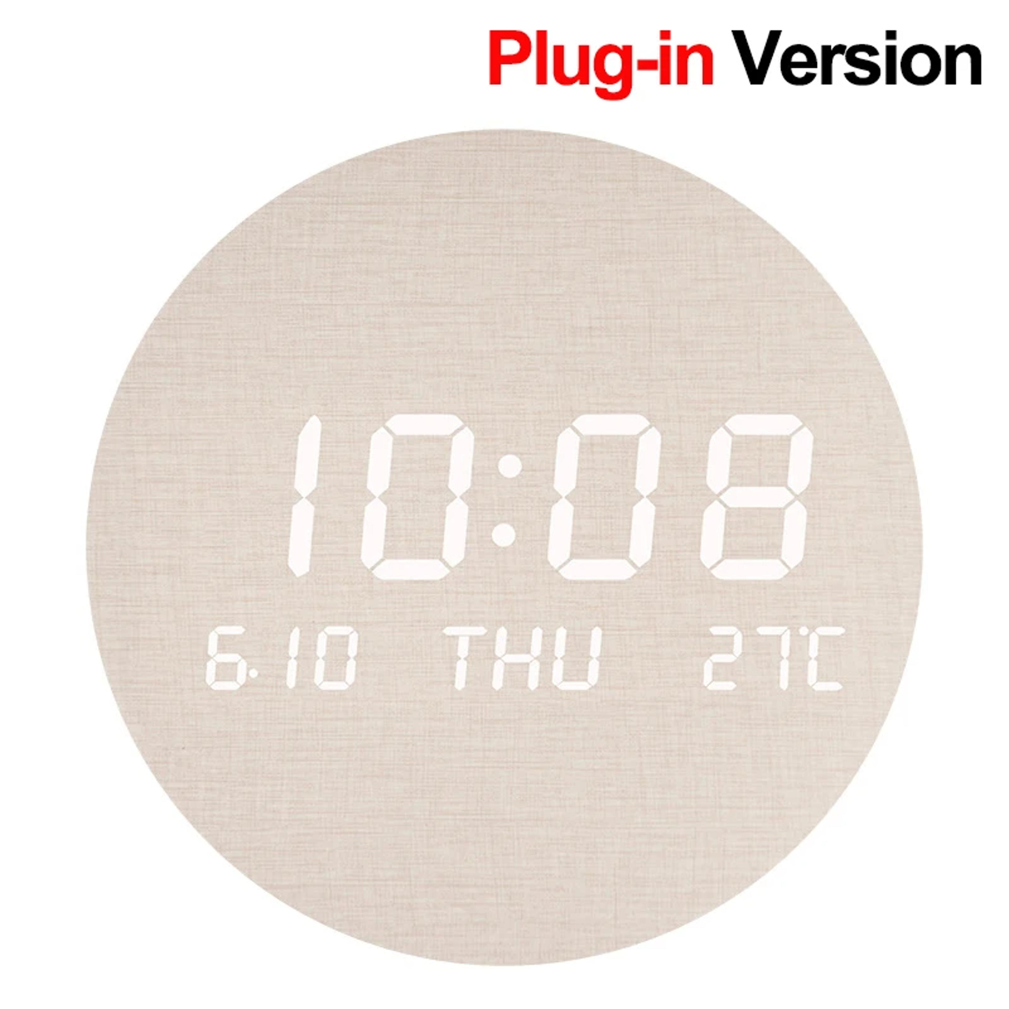 LED Digital Wall Clock Temperature Display Smart Modern Wall Clock For Home Bedroom 3