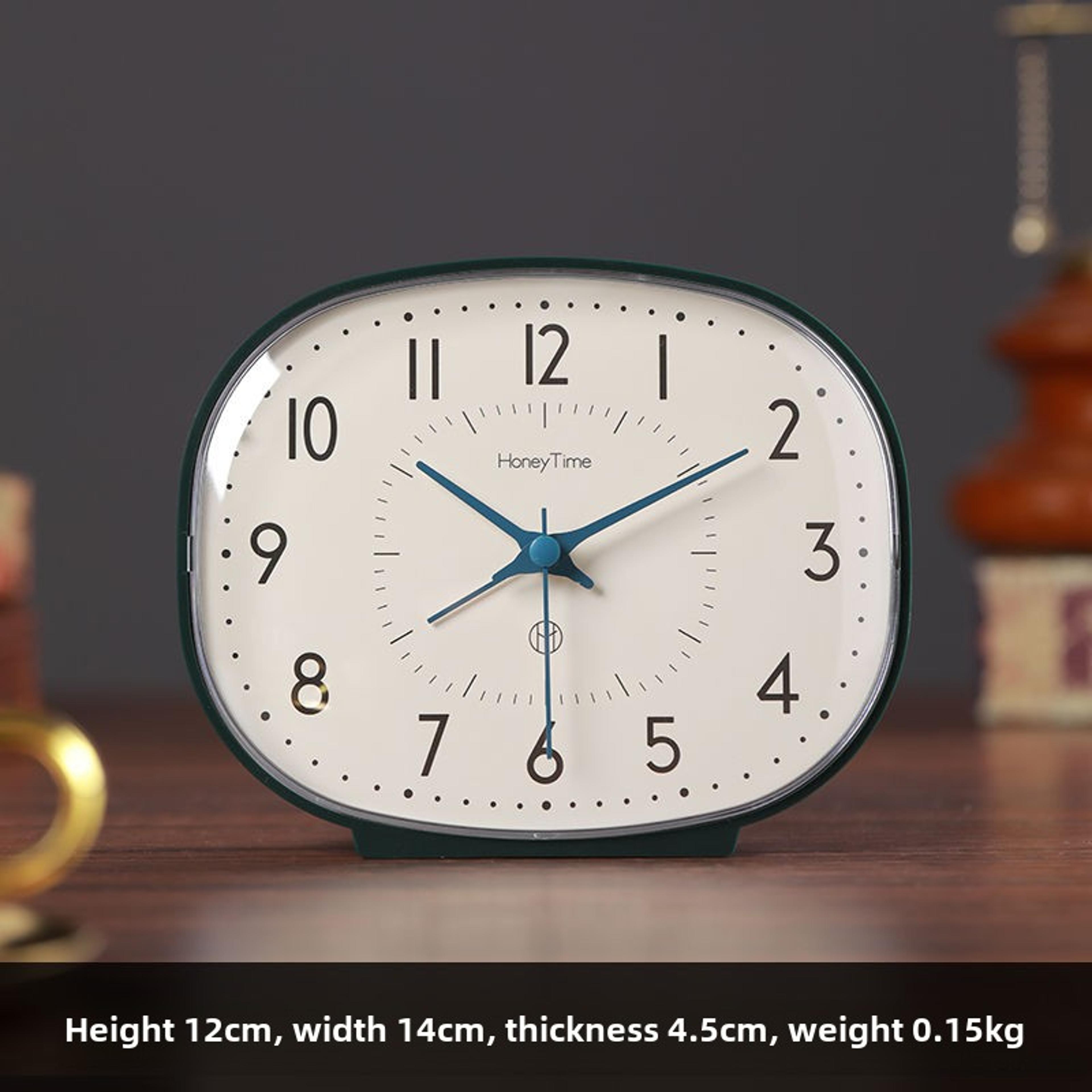 Vintage Silent Desk Alarm Clock Small Table Clock For Bedroom Kids Students Home Decor 4