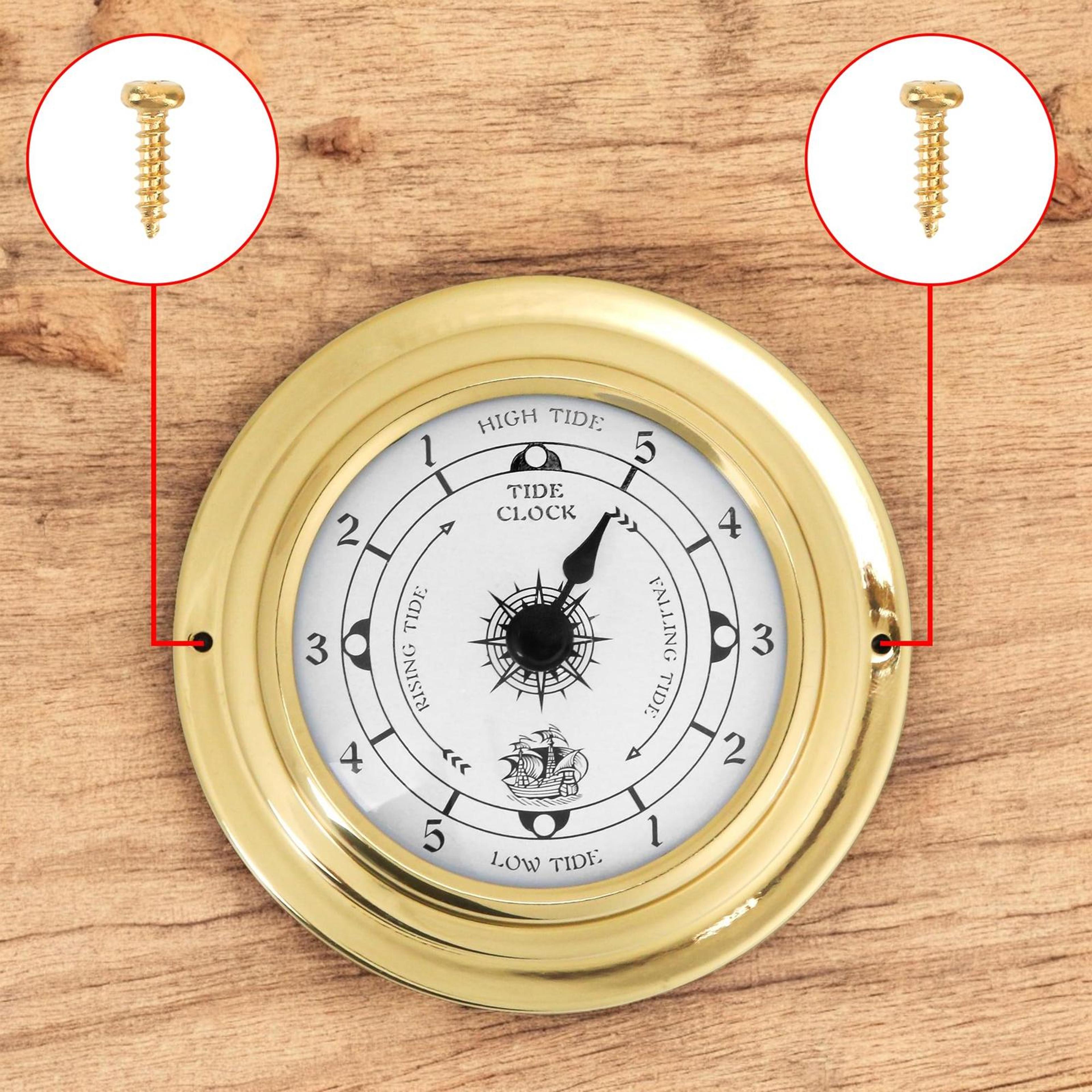 Vintage Tide Clock Nautical Wall Clock Sailing Instrument Decor 4