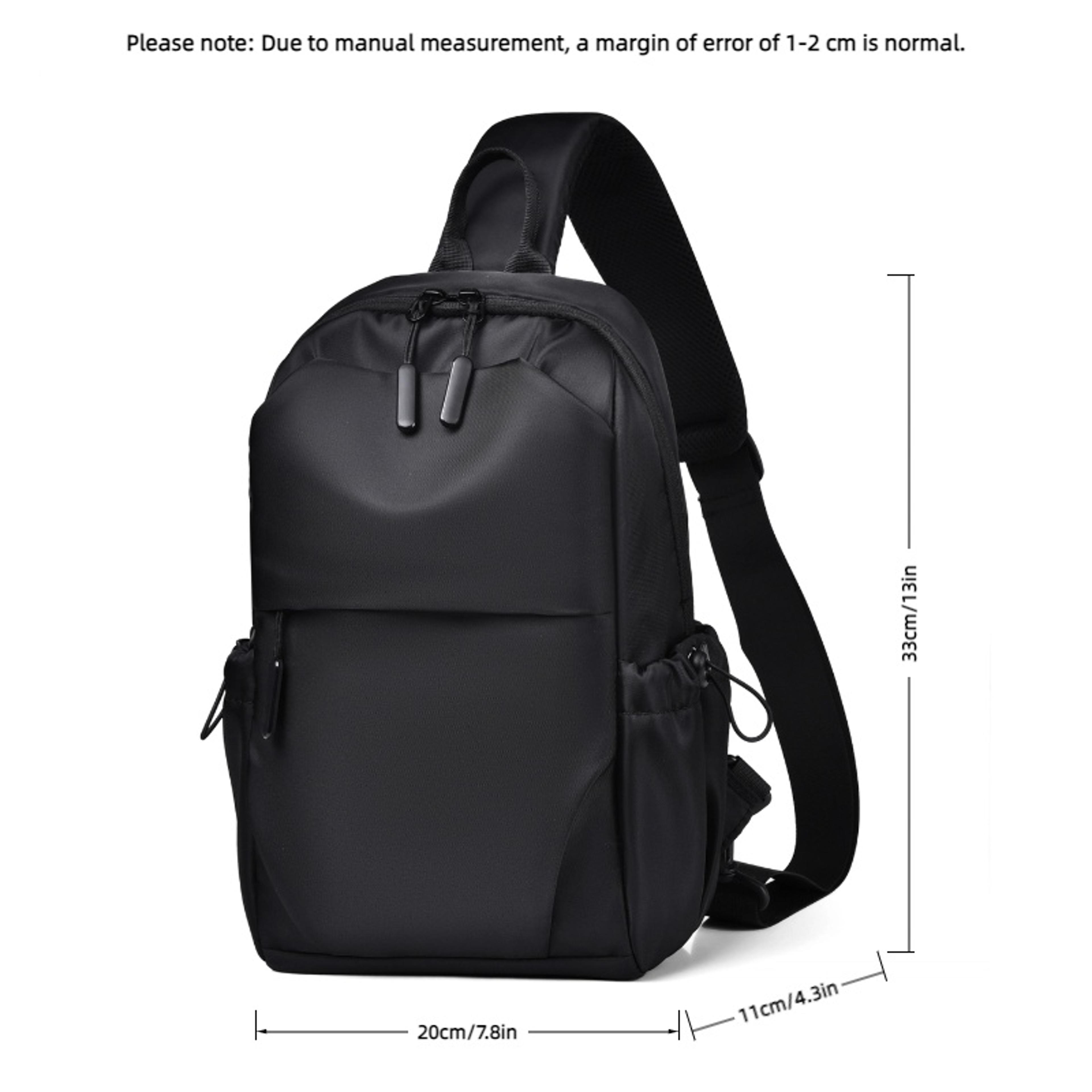 Business Travel Chest Bag For Men Lightweight Crossbody Sling Bag With Adjustable Strap 7