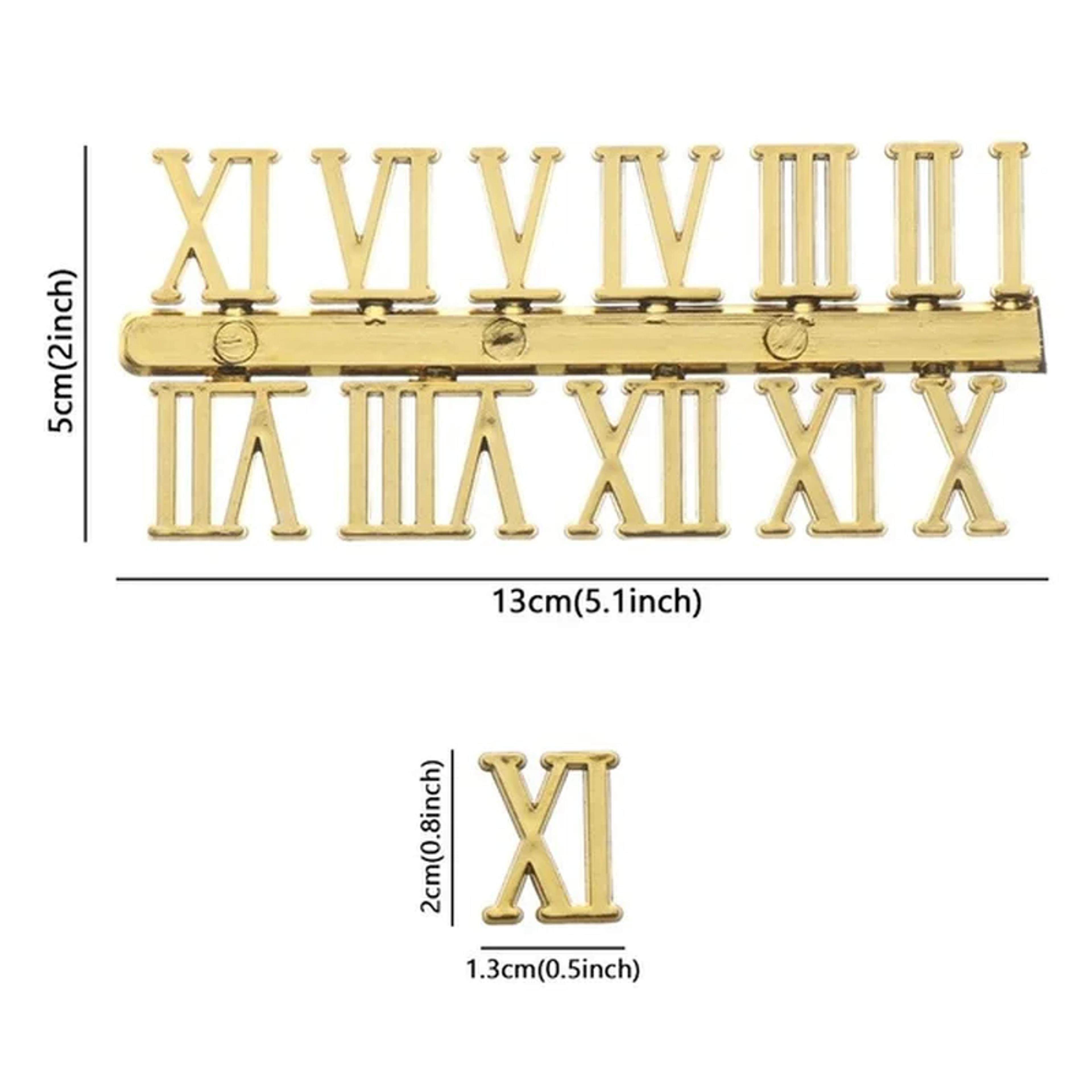 DIY Clock Numerals Wall Clock Replacement Parts Roman Numeral Clock Stickers For Quartz Clock Repai 11