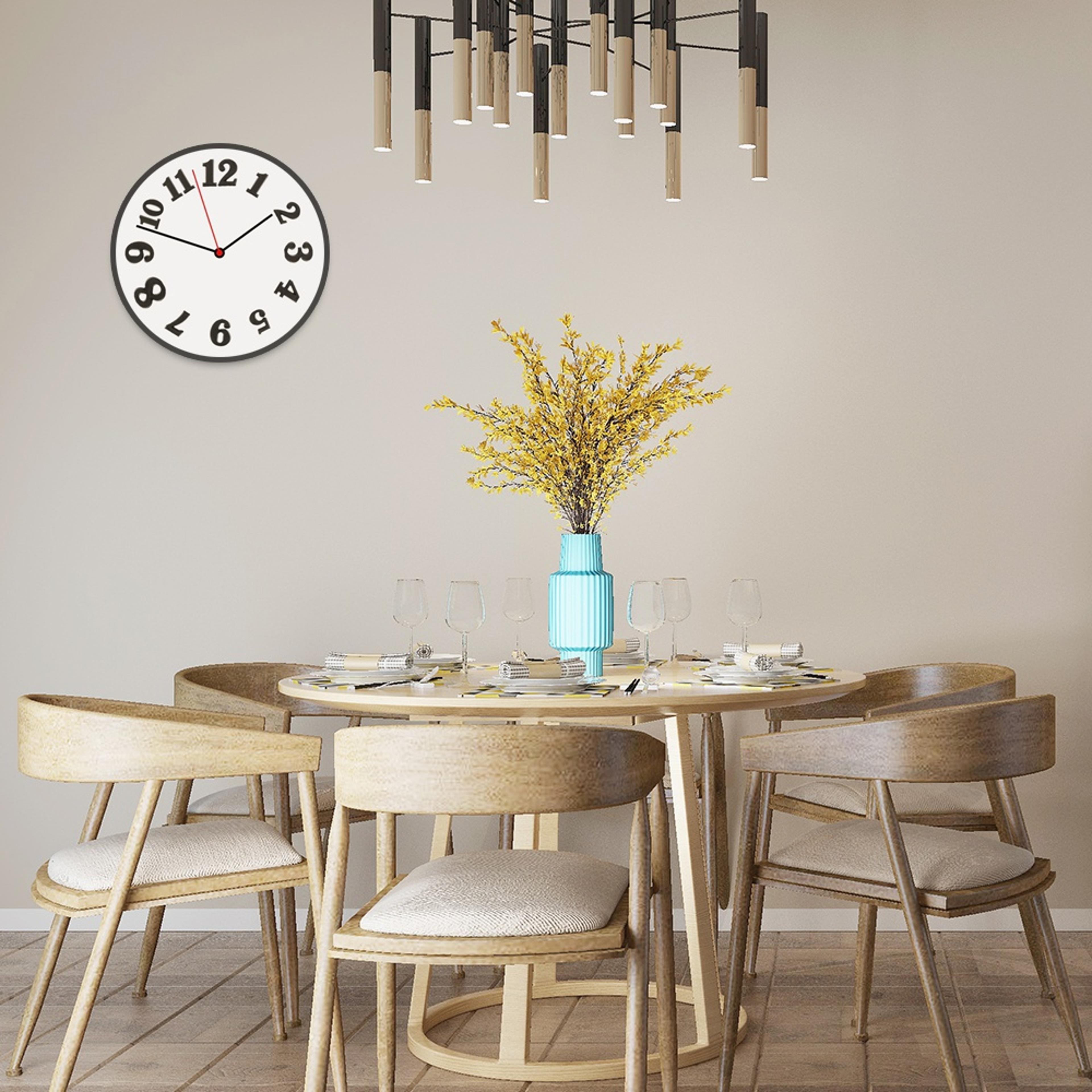 DIY Wall Clock Sticker Kit With Silent Quartz Movement Modern Wall Clock Arabic And Roman Numerals 7
