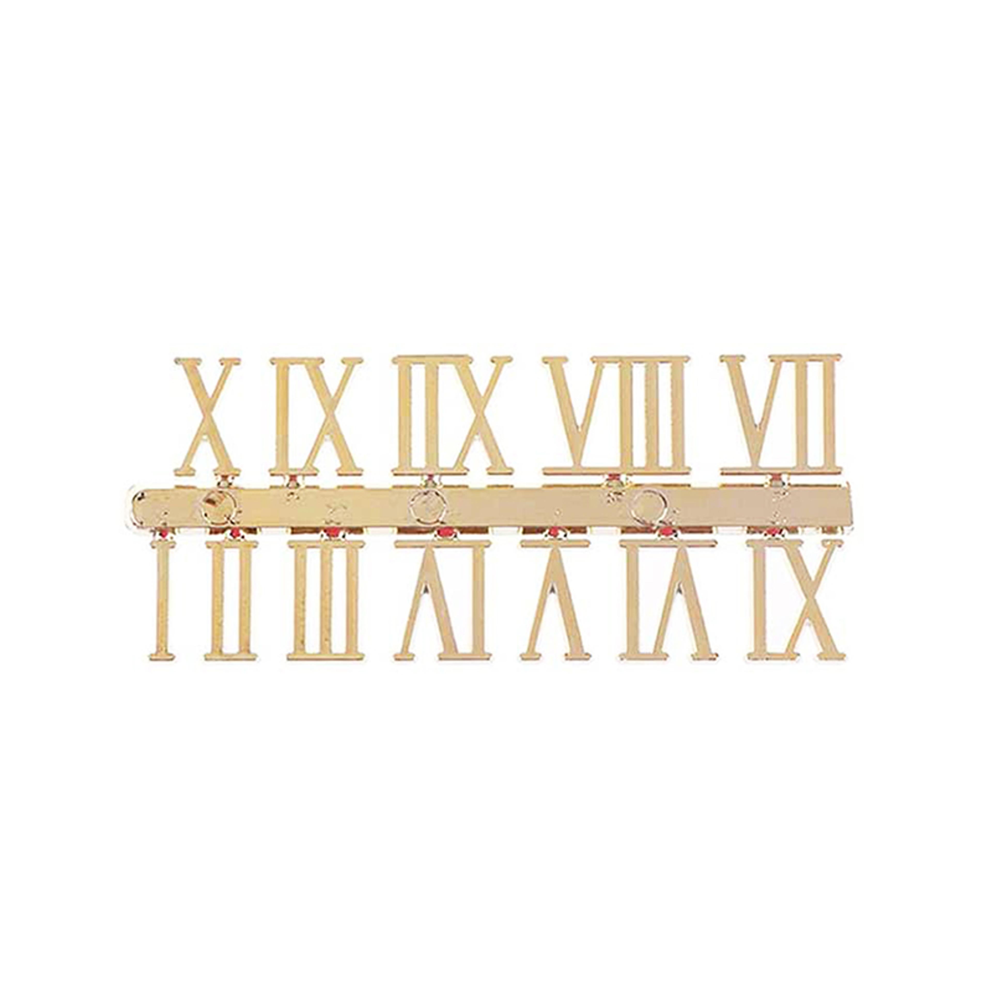 DIY Wall Clock Sticker Kit With Silent Quartz Movement Modern Wall Clock Arabic And Roman Numerals 2