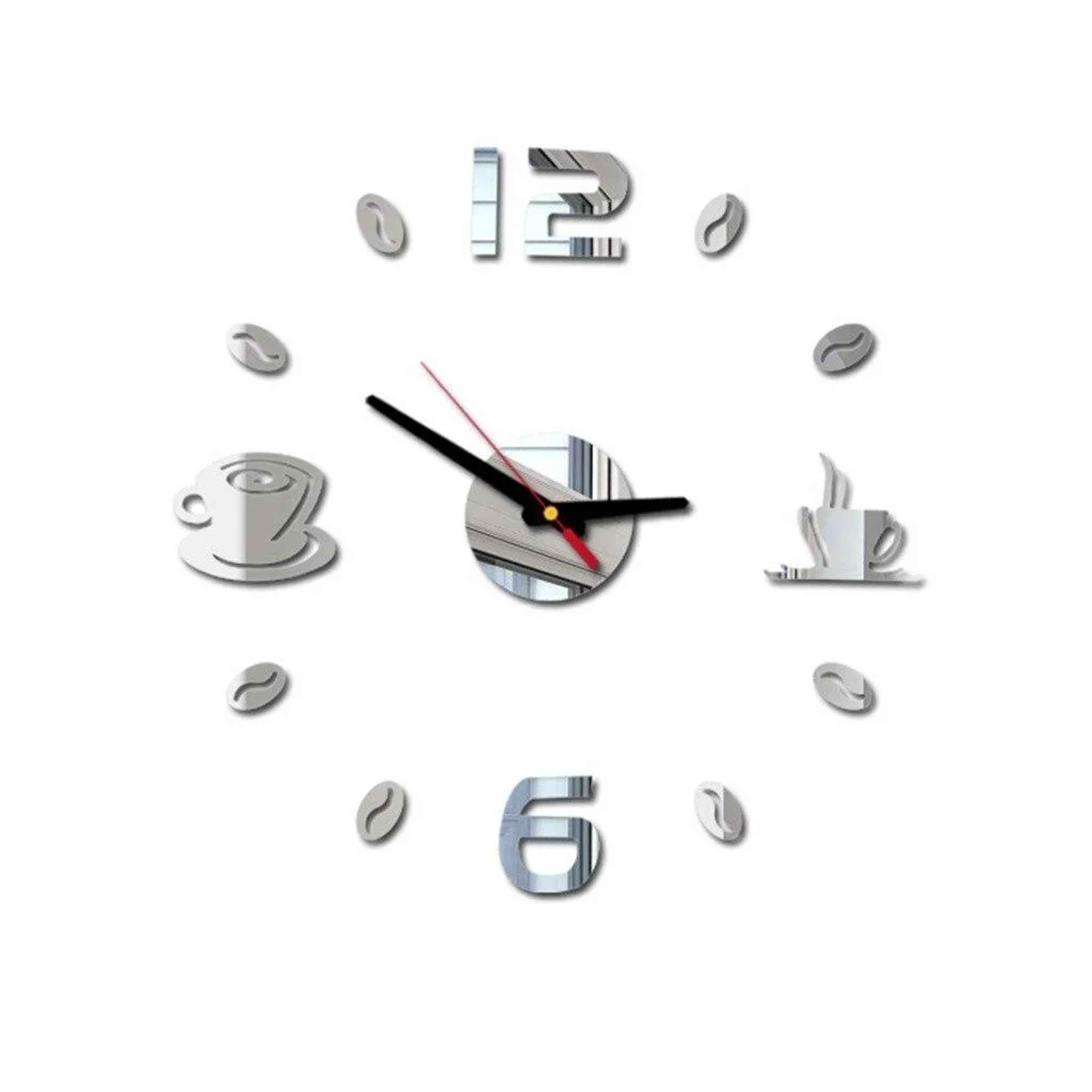 DIY Digital Wall Clock Modern Home Decor Large Wall Clock Sticker For Kitchen Living Room 2