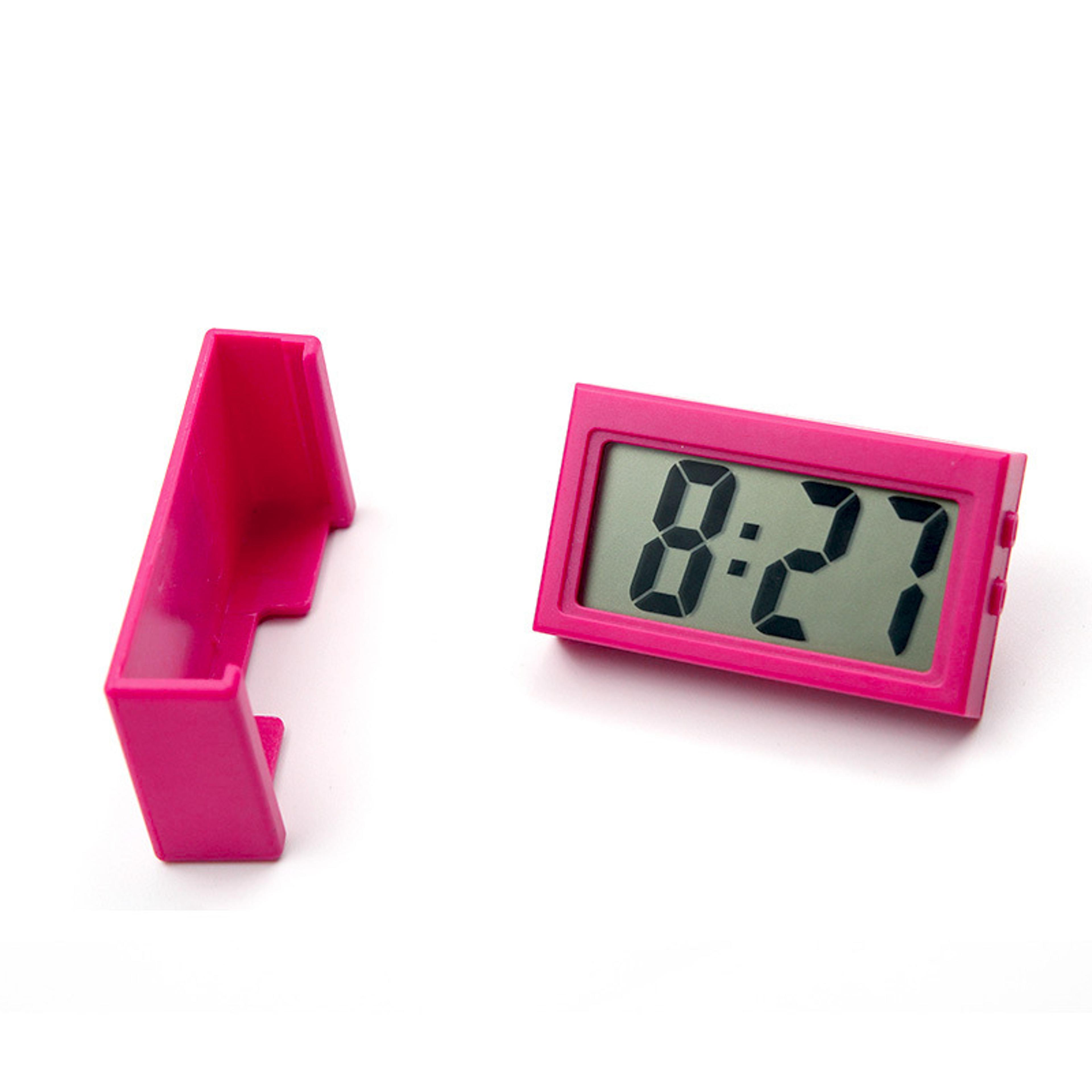 Portable Mini Desk Clock Quiet Digital Travel Clock For Home Office Car Students 2