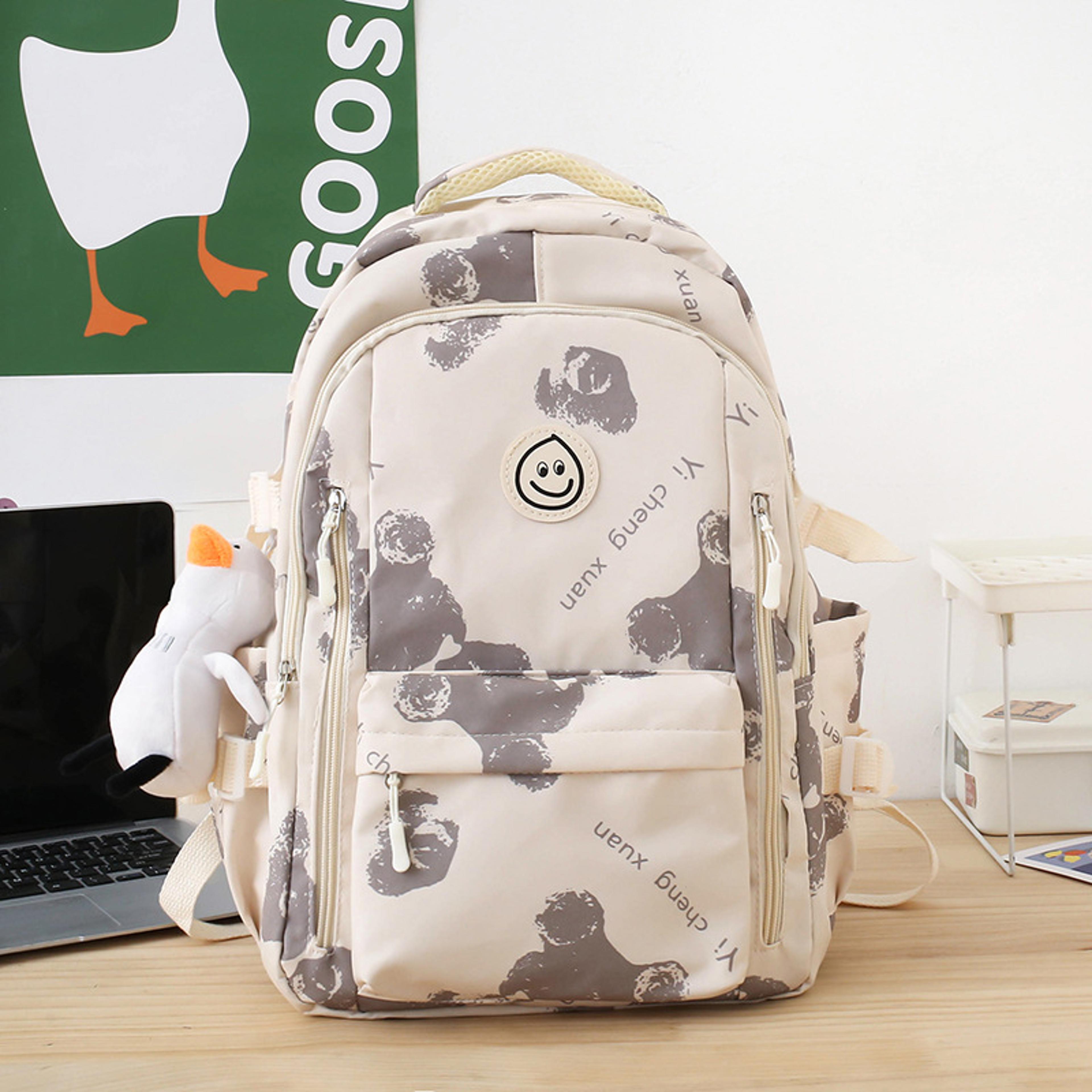 cute college backpack for women nylon laptop travel school bag