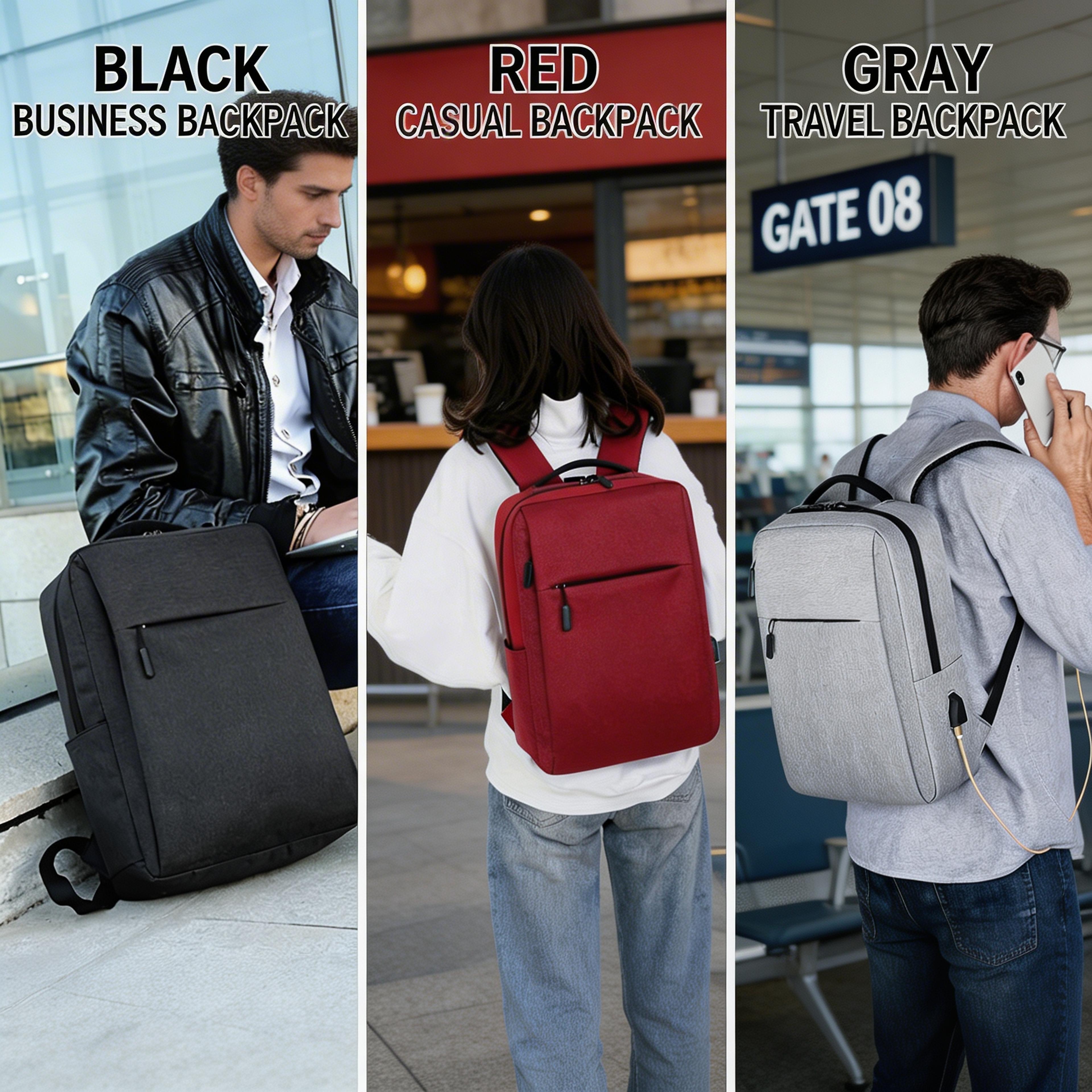 Travel Laptop Backpack Large Carry On Business Backpack For Women And Men 8