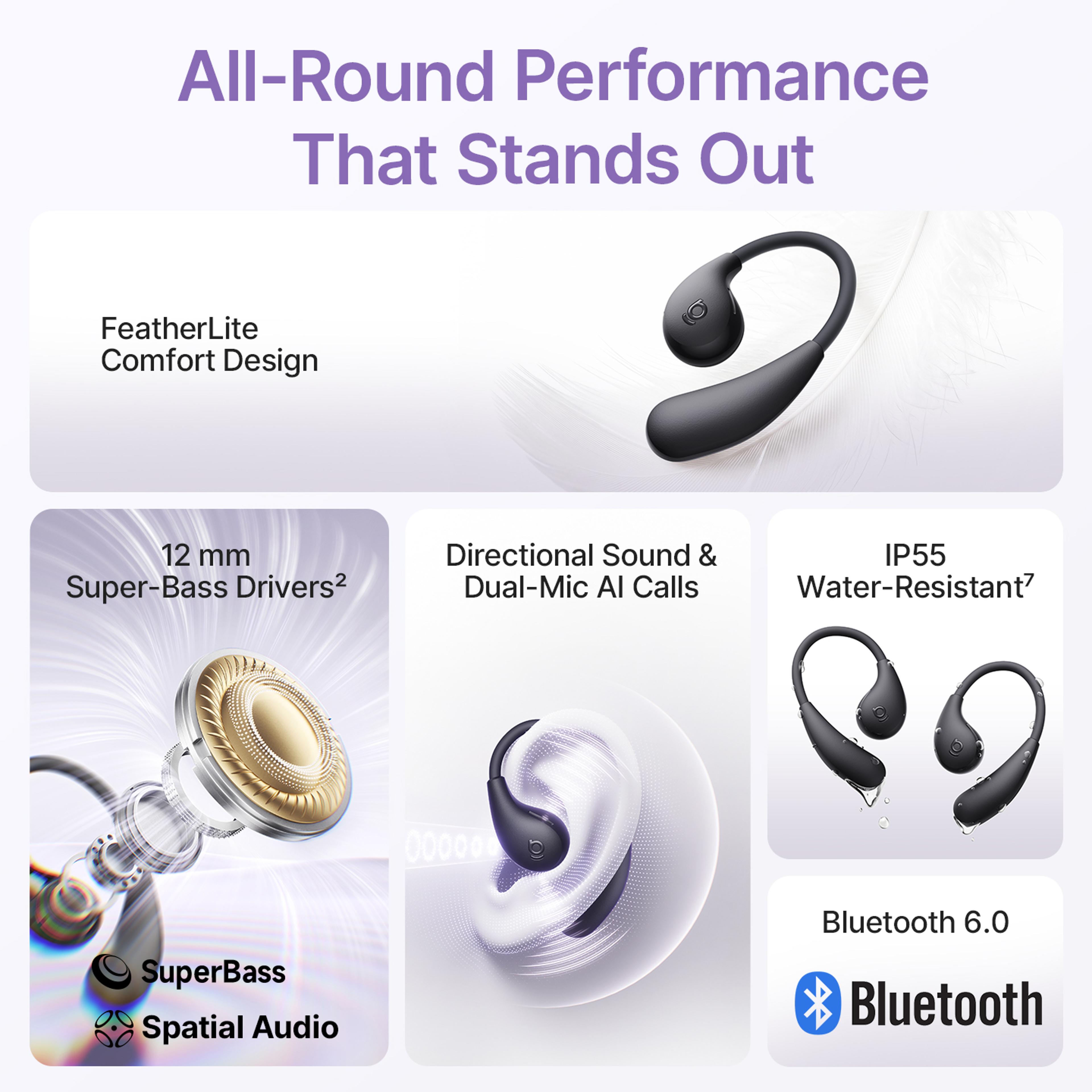 Open Ear Earbuds With Bluetooth And Hour Playtime 4