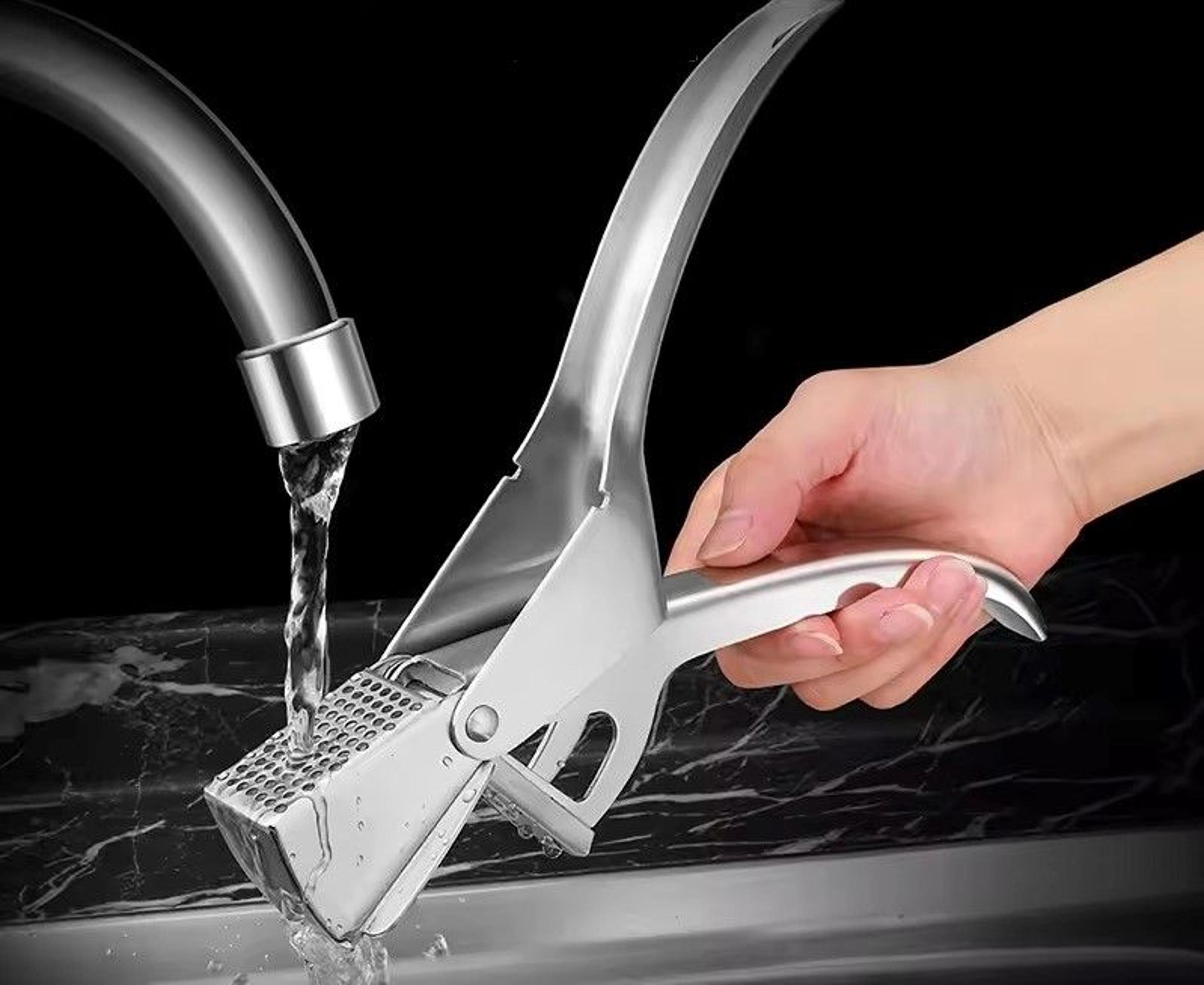 heavy duty stainless steel garlic press and ginger crusher