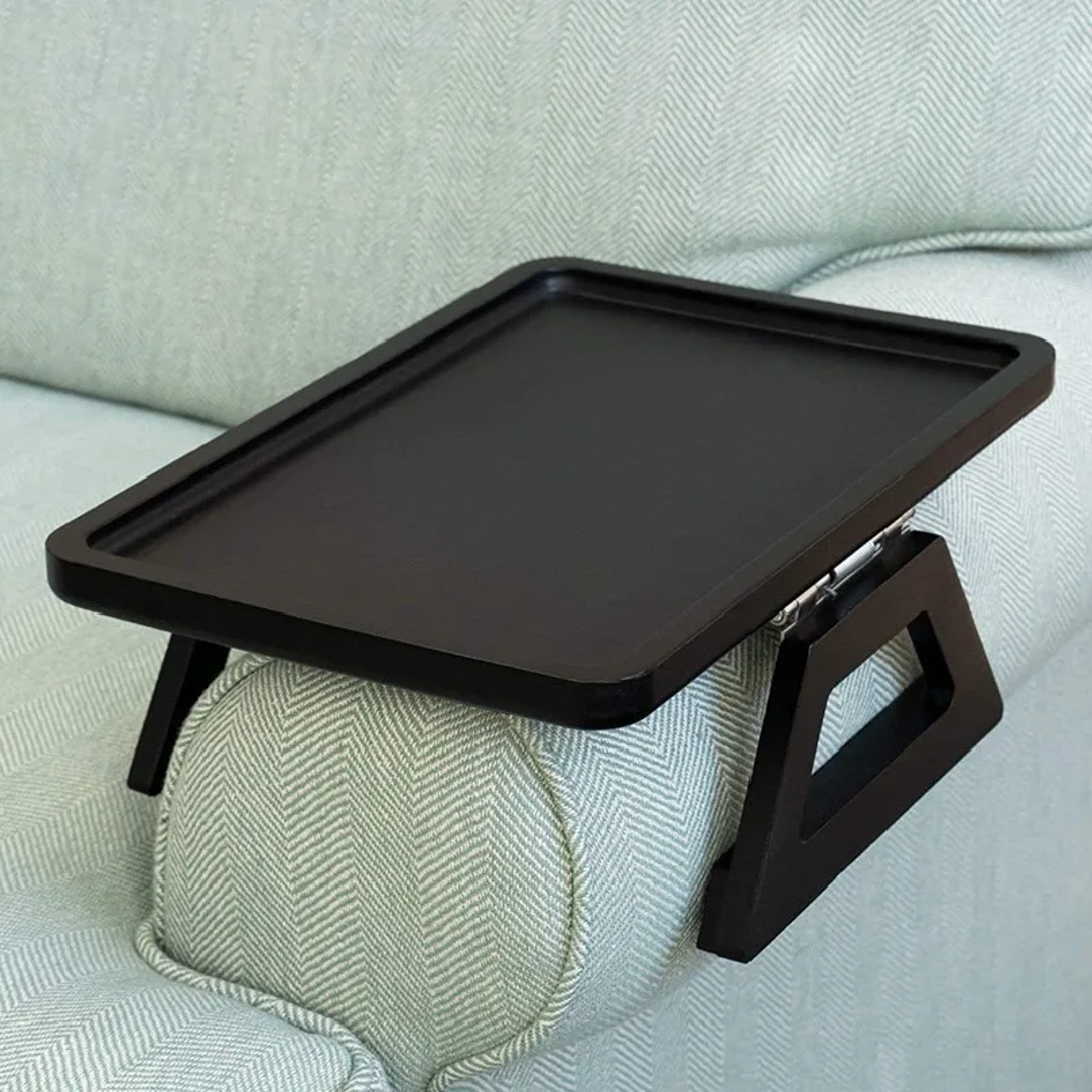 foldable wood sofa arm tray portable couch armrest table