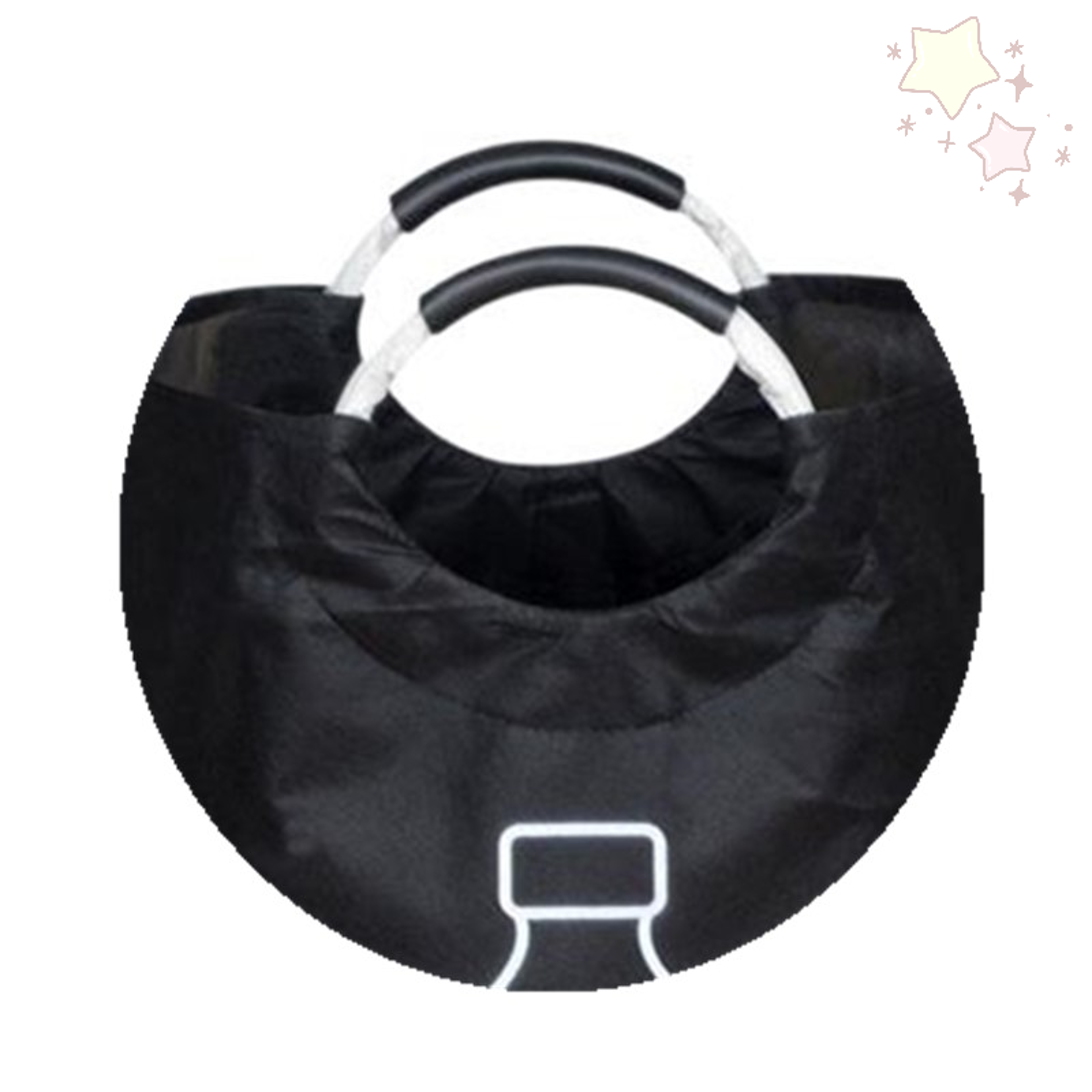 foldable recycling bin with aluminum handle bottle storage basket