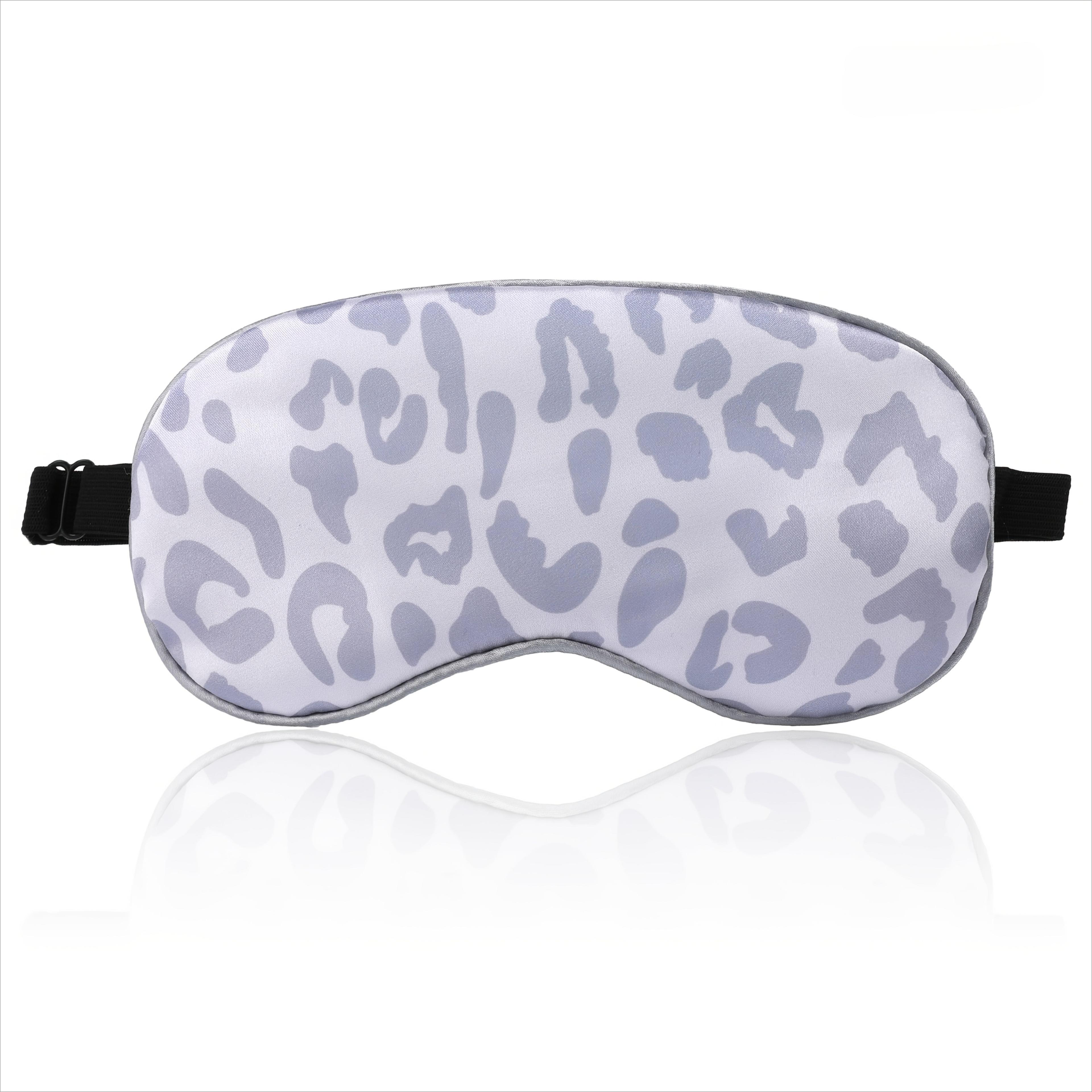 Blackout Sleep Mask With Adjustable Strap Cute Leopard Print Eye Cover 2
