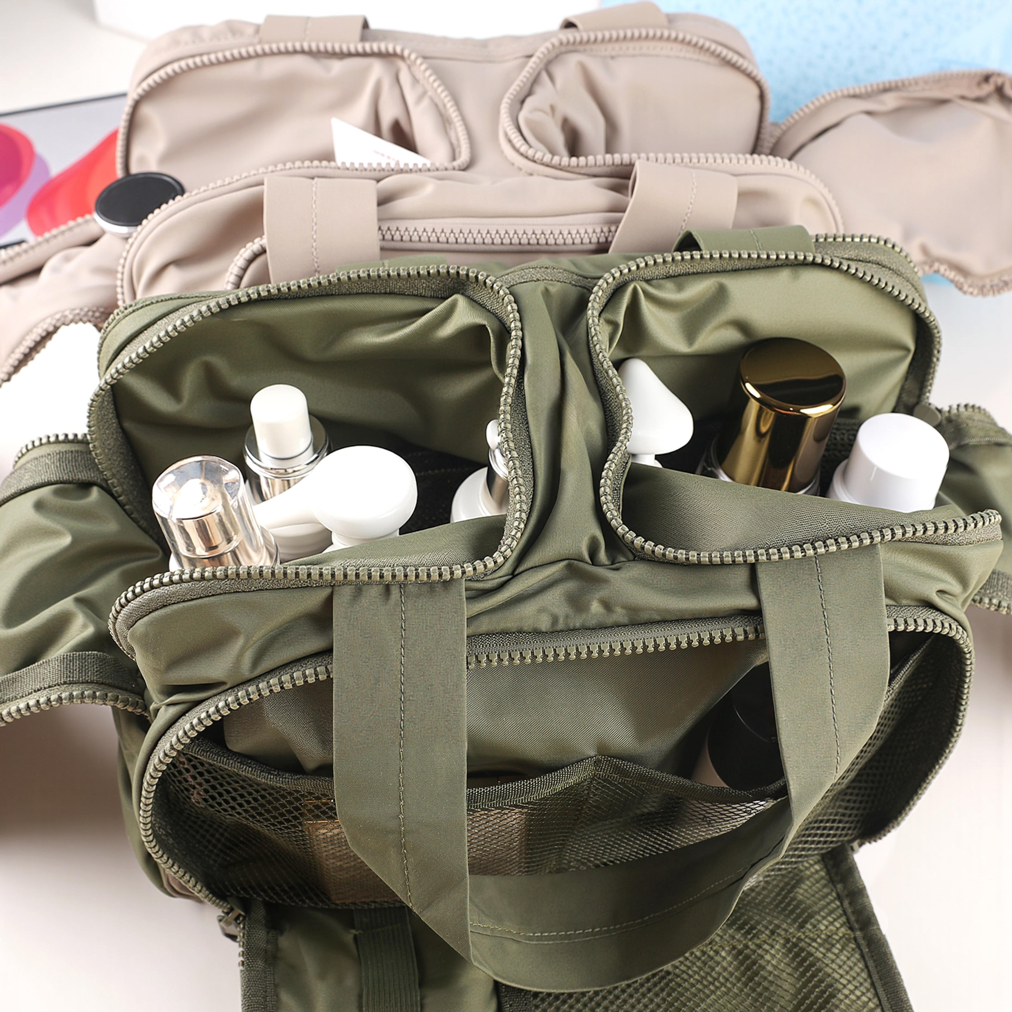 Multi Opening Travel Makeup Bag Cosmetic Organizer For Home And Daily Use 8